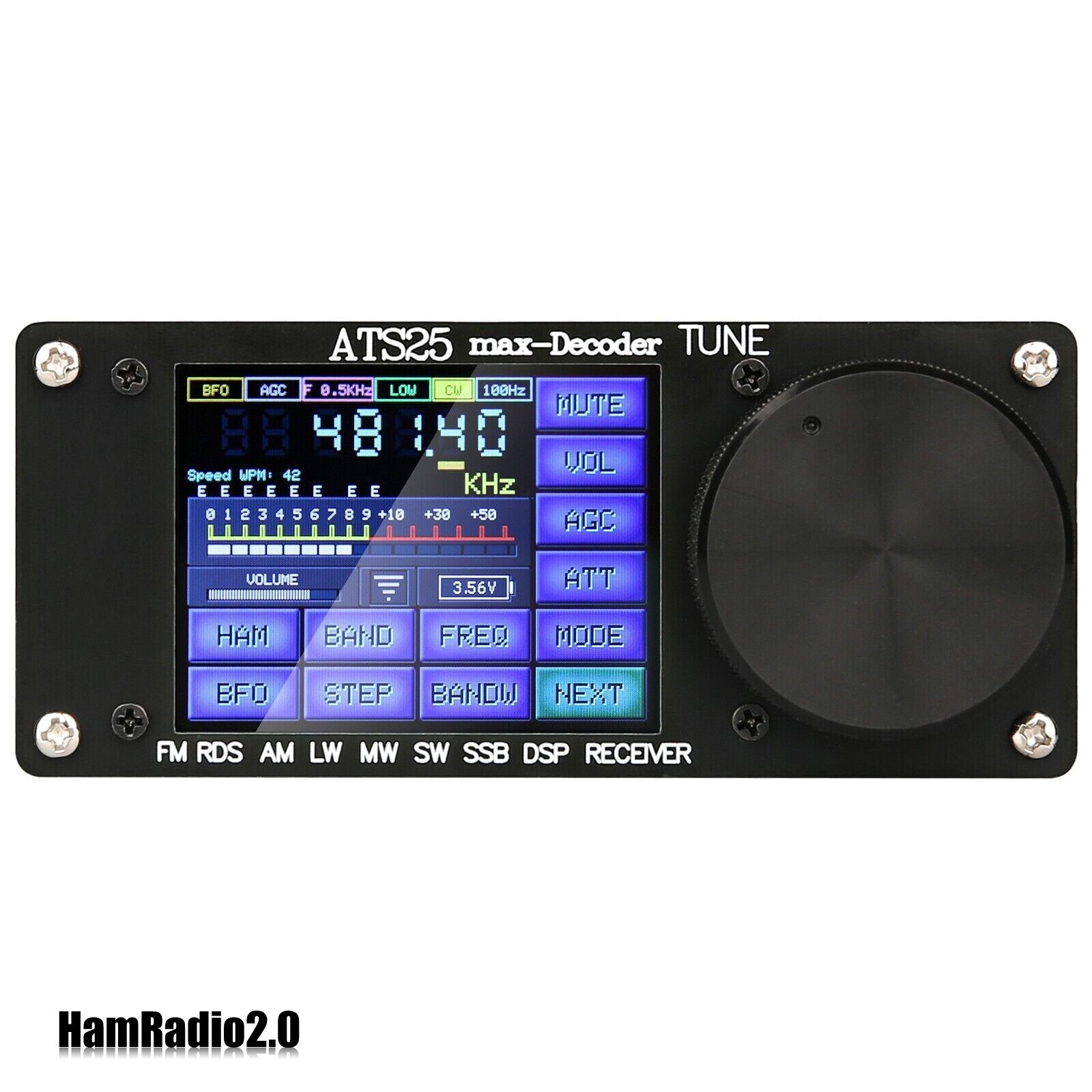 HamGeek ATS25max-Decoder Si4732 Full Band Radio Receiver DSP SW Official Version