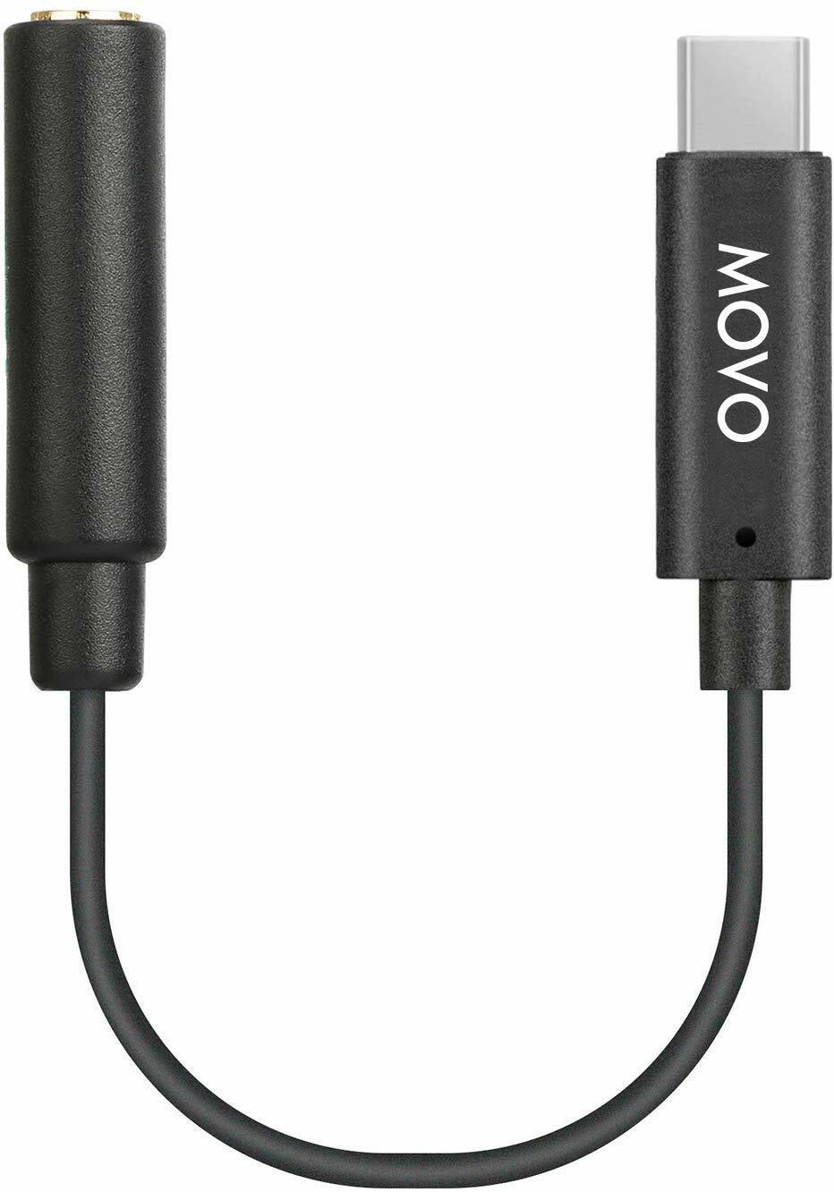 Movo PMA-1 Female 3.5mm TRS Microphone Audio Adapter Cable for DJI Osmo Pocket