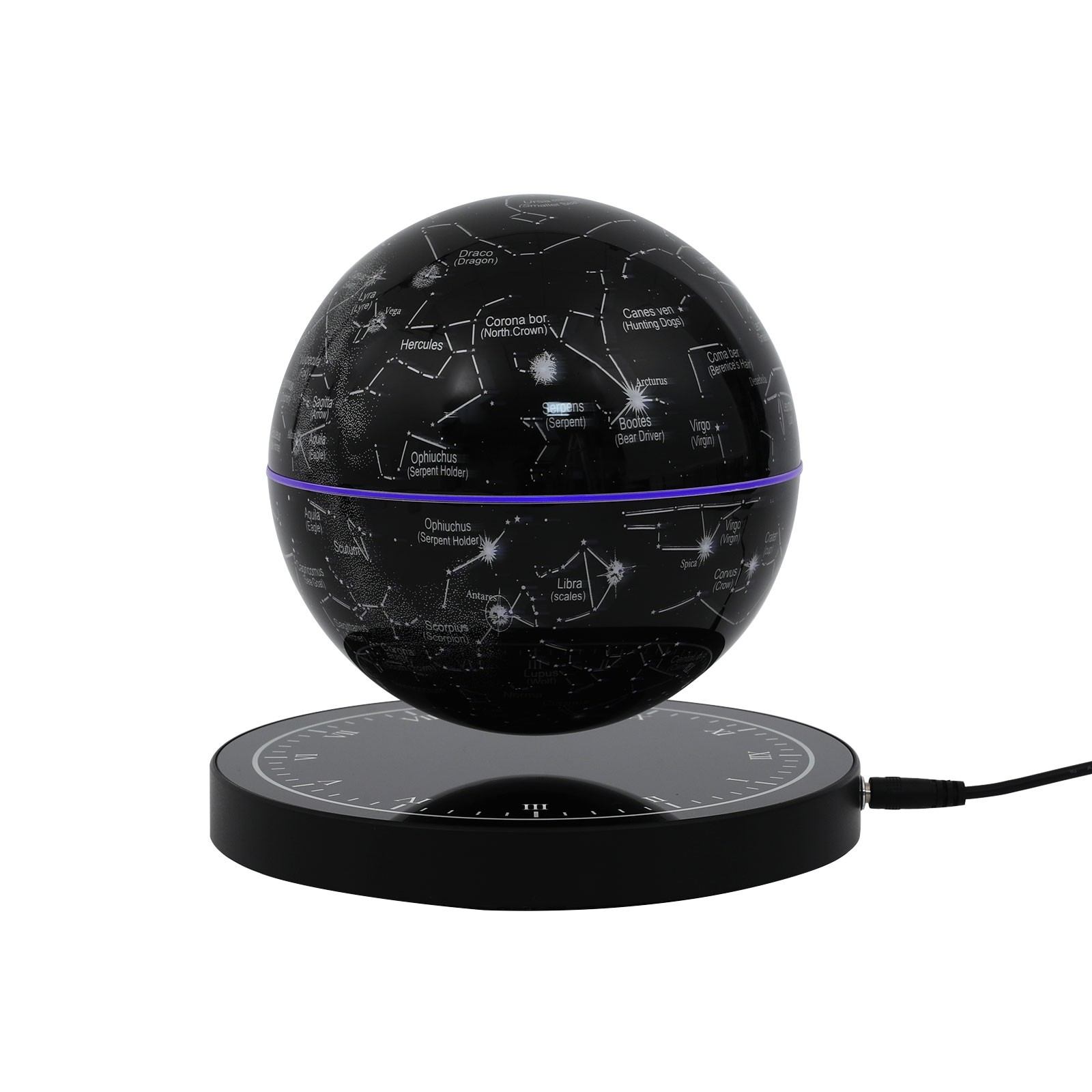 6in Magnetic Levitating Globe with LED Floating Globe Auto-Rotating Globe