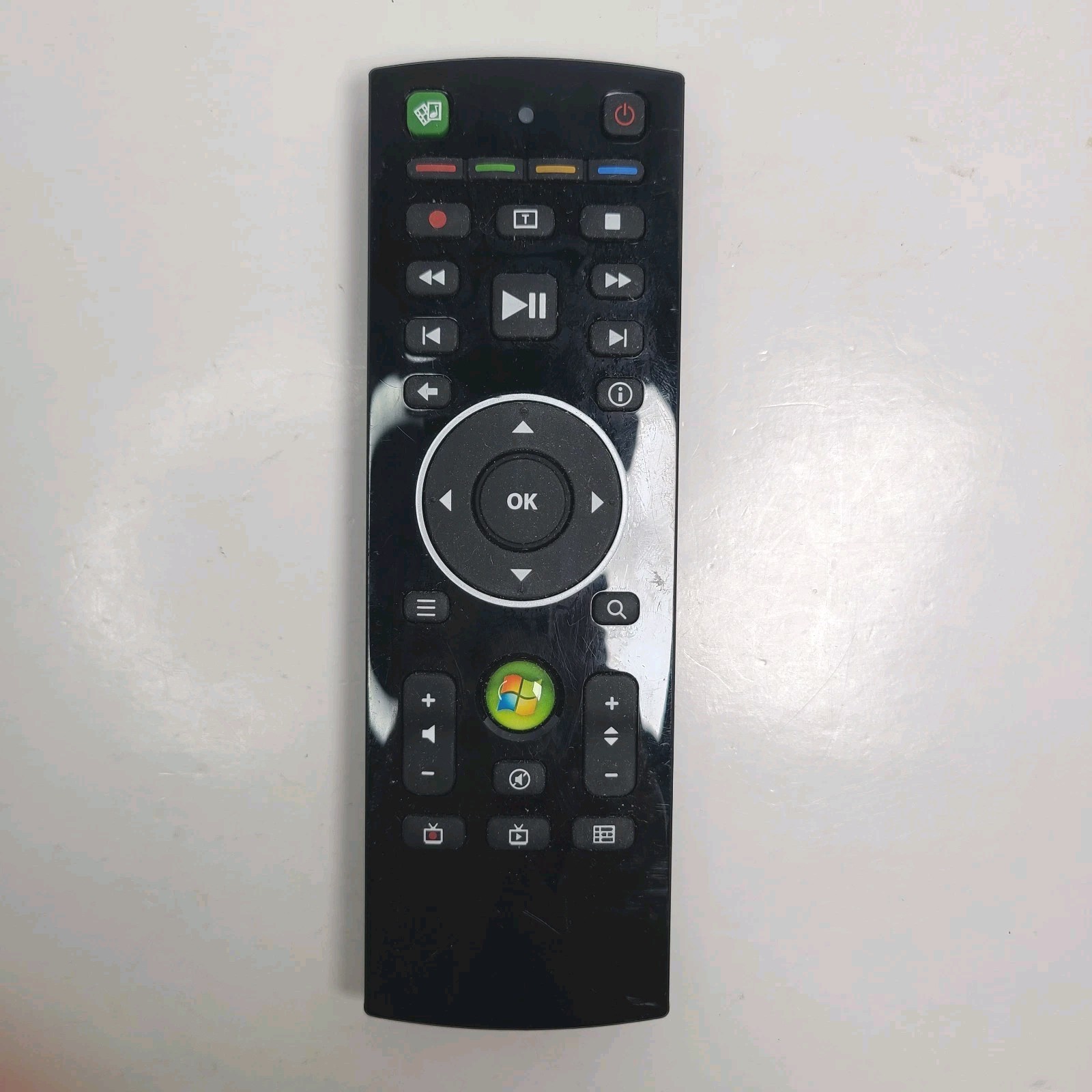 Microsoft Windows Media Center Remote Control Black OEM Tested Works!