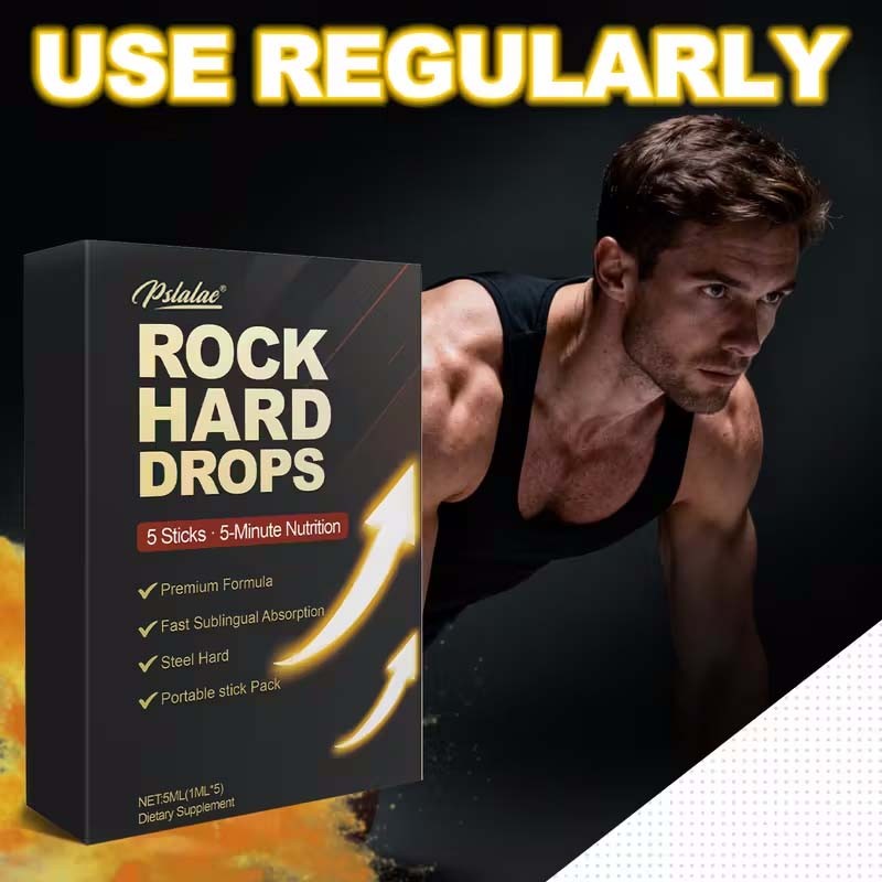 Rock Hard Drops - Maca Root, L-Arginine,Energy, Endurance & Athletic Performance
