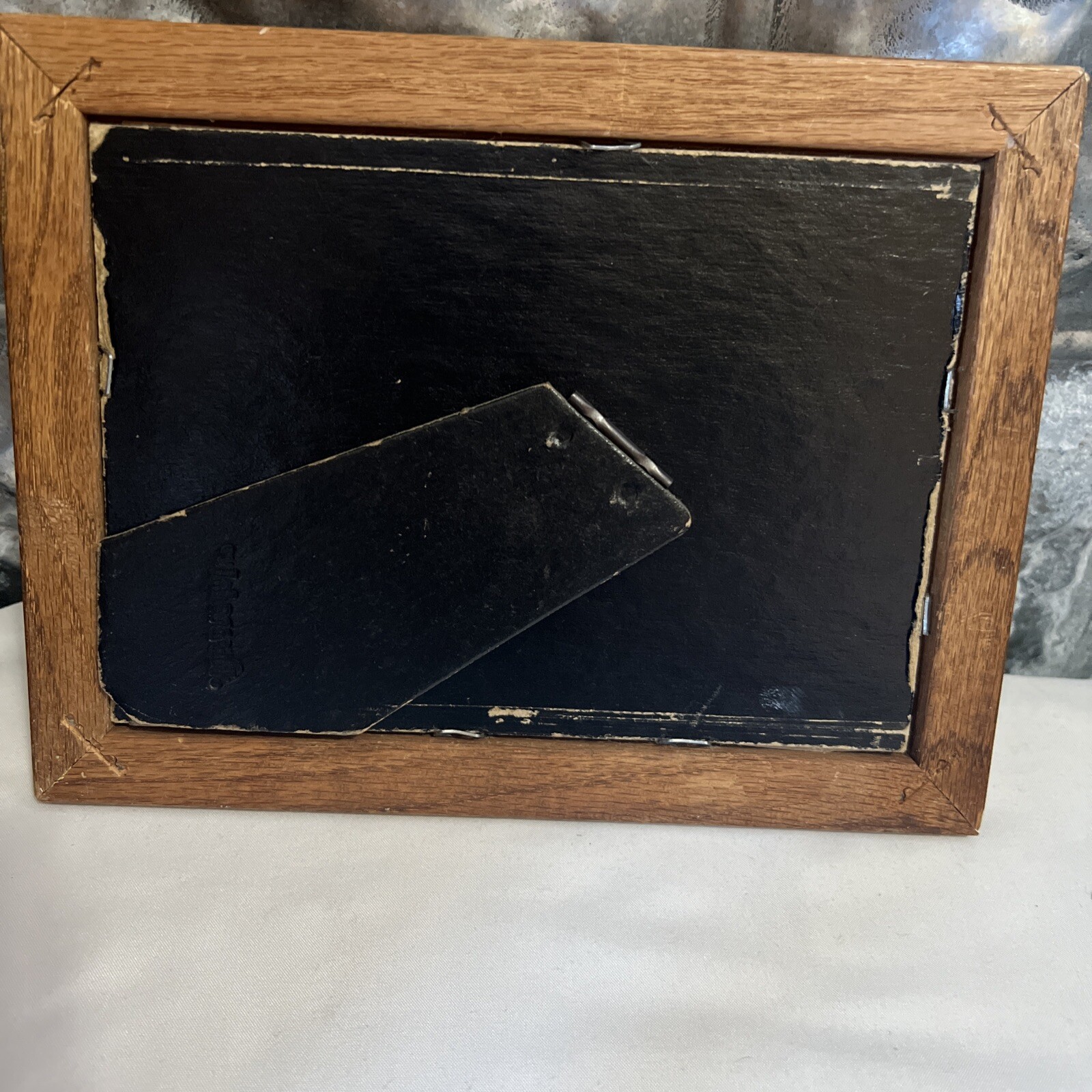 Elaine Rose Lanoue Mixed Media Cotton Abstract Assemblage Matted Signed Art