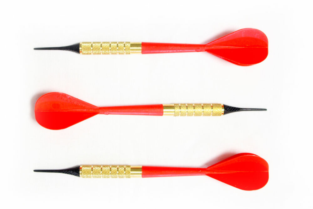 Arachnid Commercial Plastic Soft Tip Dart Set for Electronic Dartboards