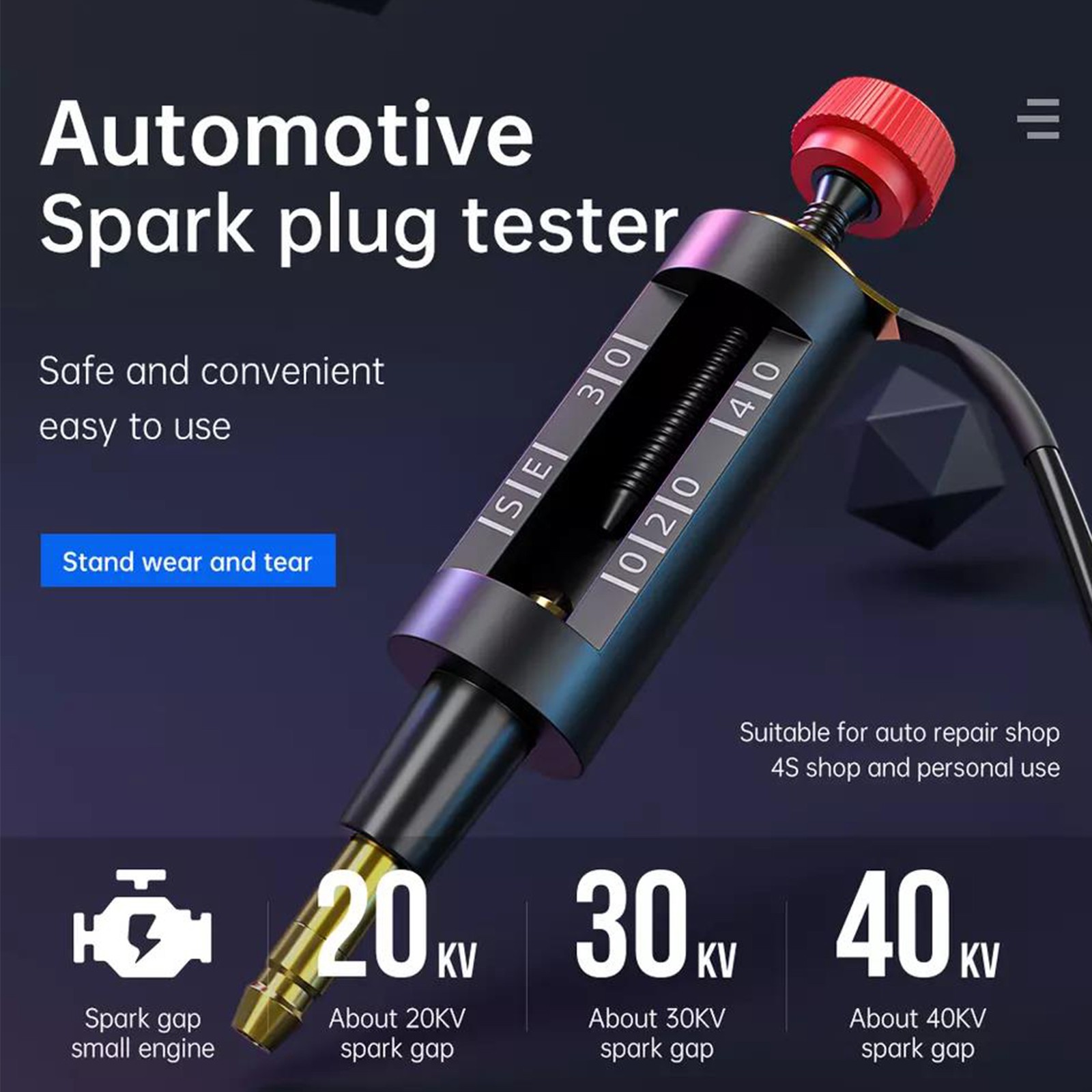 Auto SPARK PLUG Tester Ignition System Coil Engine In Line Diagnostic Test Tool