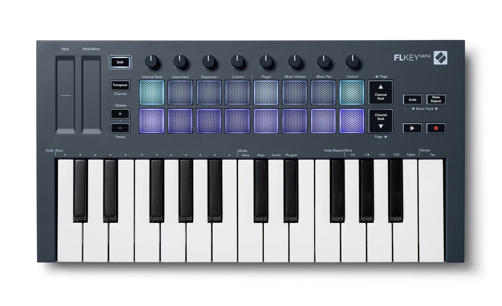 Novation FLkey Mini 25-Mini-Key MIDI Keyboard Controller 4 FL Studio+Headphones