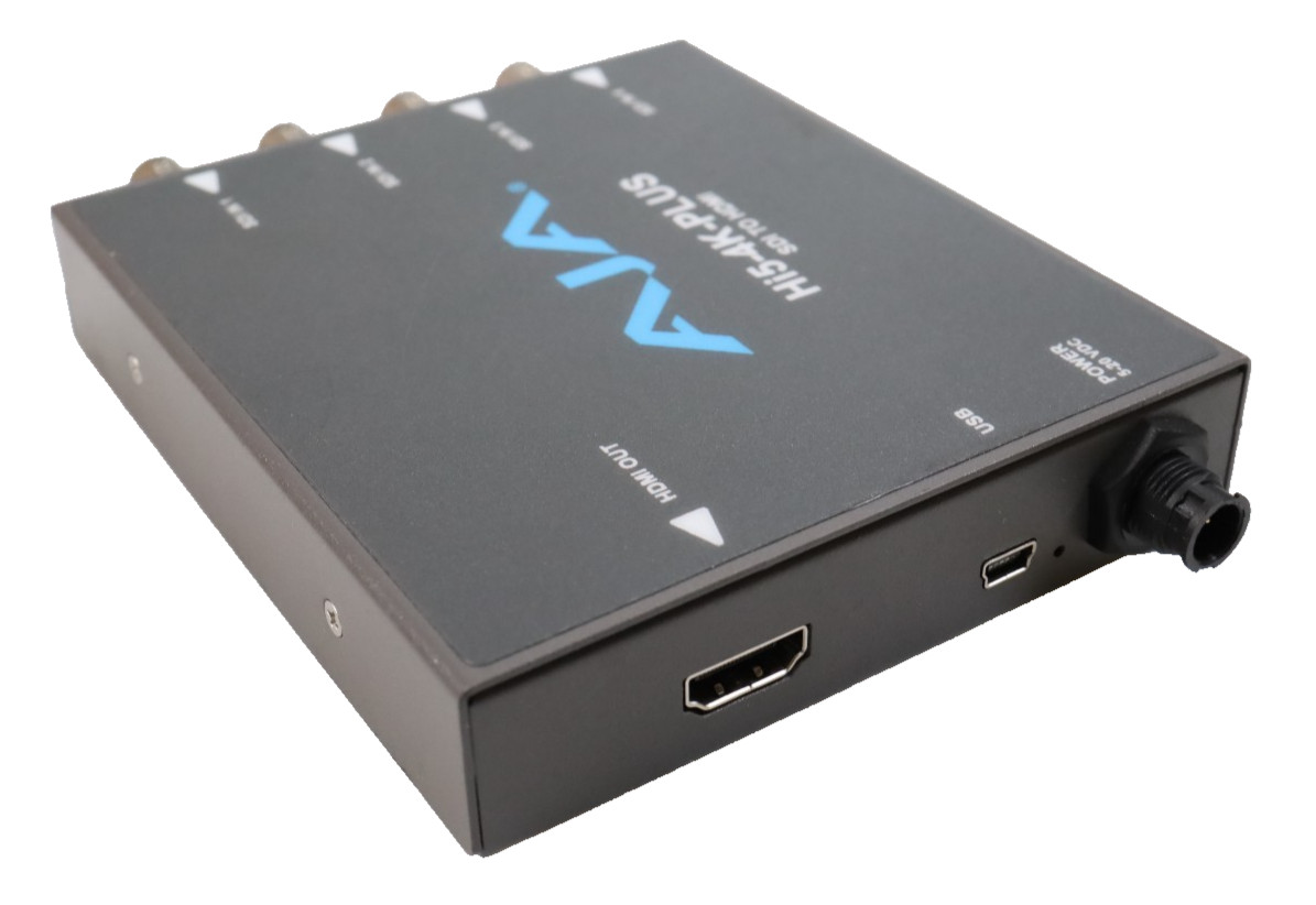 AJA Hi5-4K-Plus Quad 3G-SDI to HDMI 2.0 Converter 4K 60p Mini-Converter