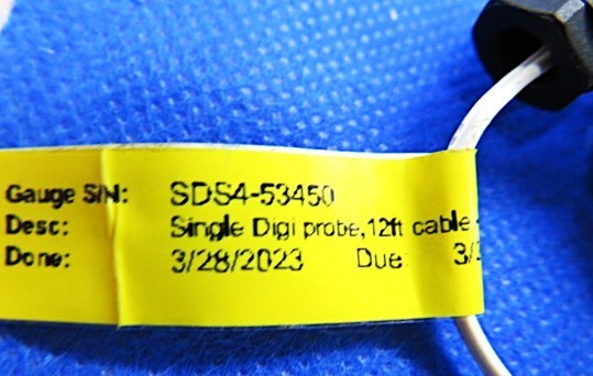 SENSOCIENTIFIC SDS4-53450 SINGLE DIGIT TEMPERATURE PROBE 12FT CABLE