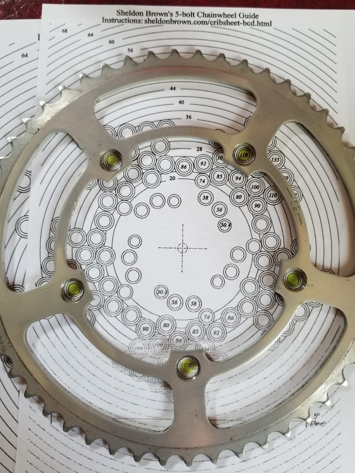 vintage 6 Sakae 118 BCD Chainrings