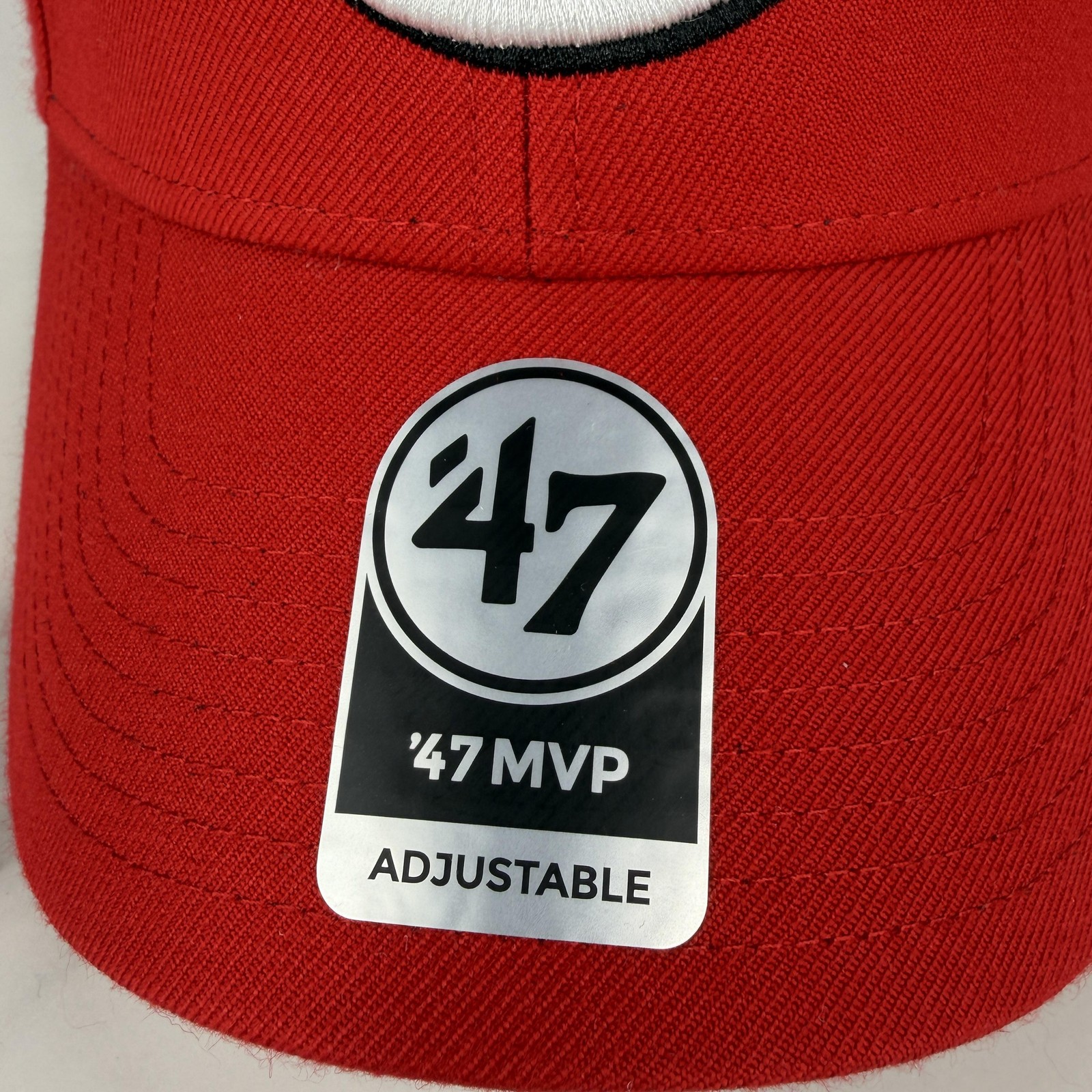 Cincinnati Reds Hat Cap Adjustable Mens Red Baseball 47 MVP Structured NEW