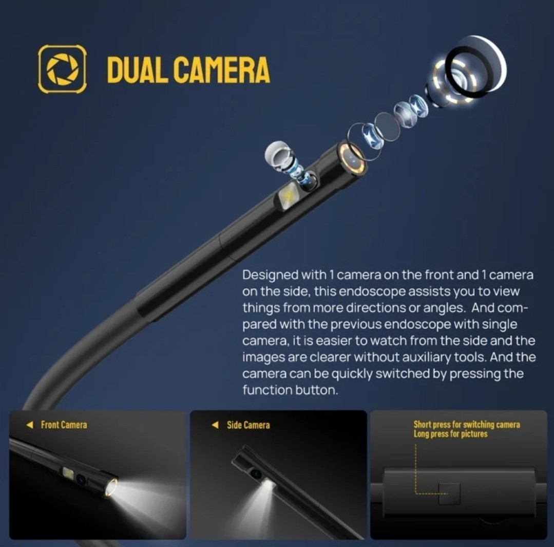 Endoscope E2 IP67 Waterproof Digital Endoscope for Ulefone Armor 9 / 9E / Power