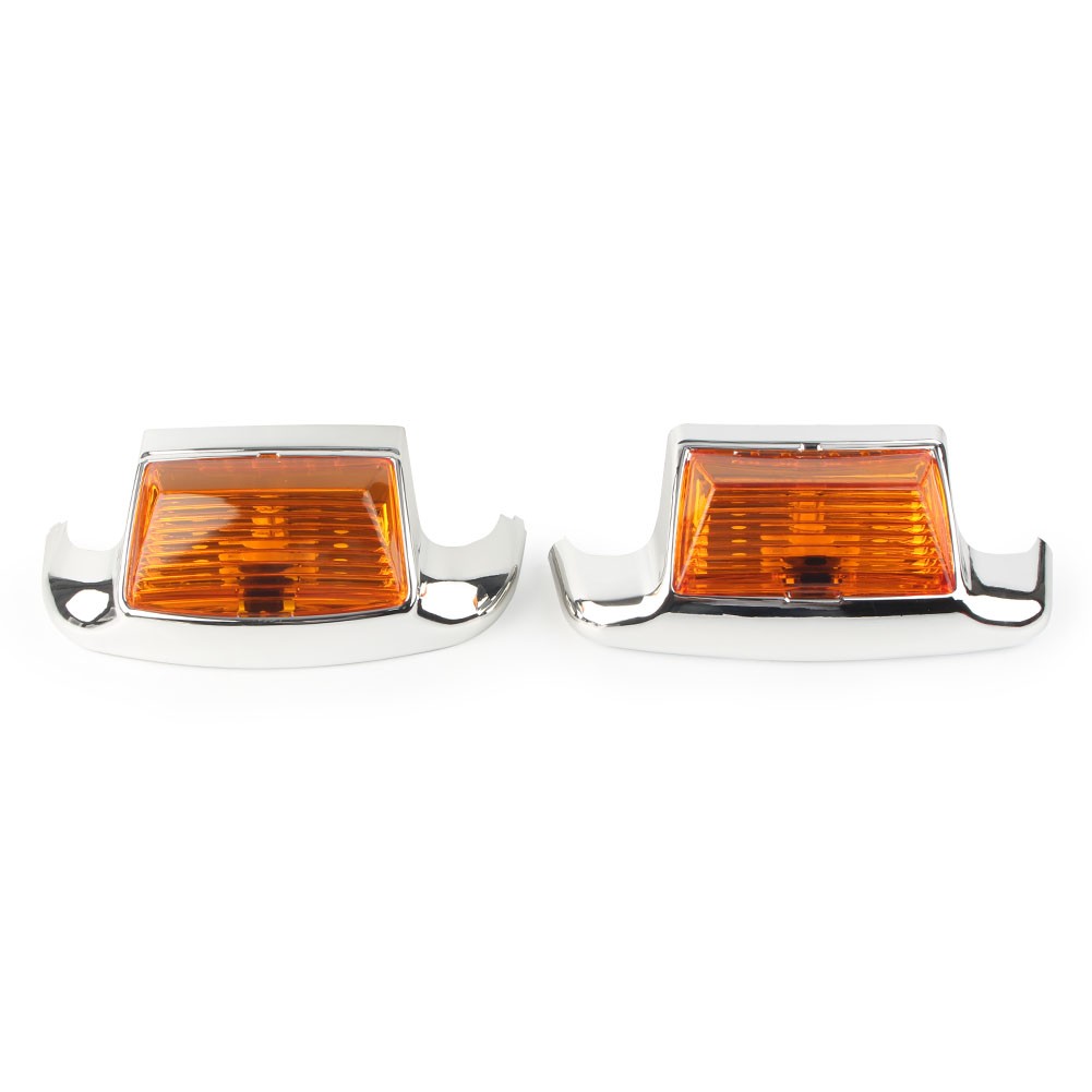 For Harley Glide Touring Model New Front&Rear Mudguard Trim Fender Tip LED Light