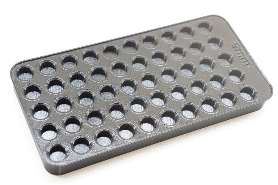 50rd Frankford Arsenal Style Reloading Tray - 9mm Luger Parabellum 380 38 918