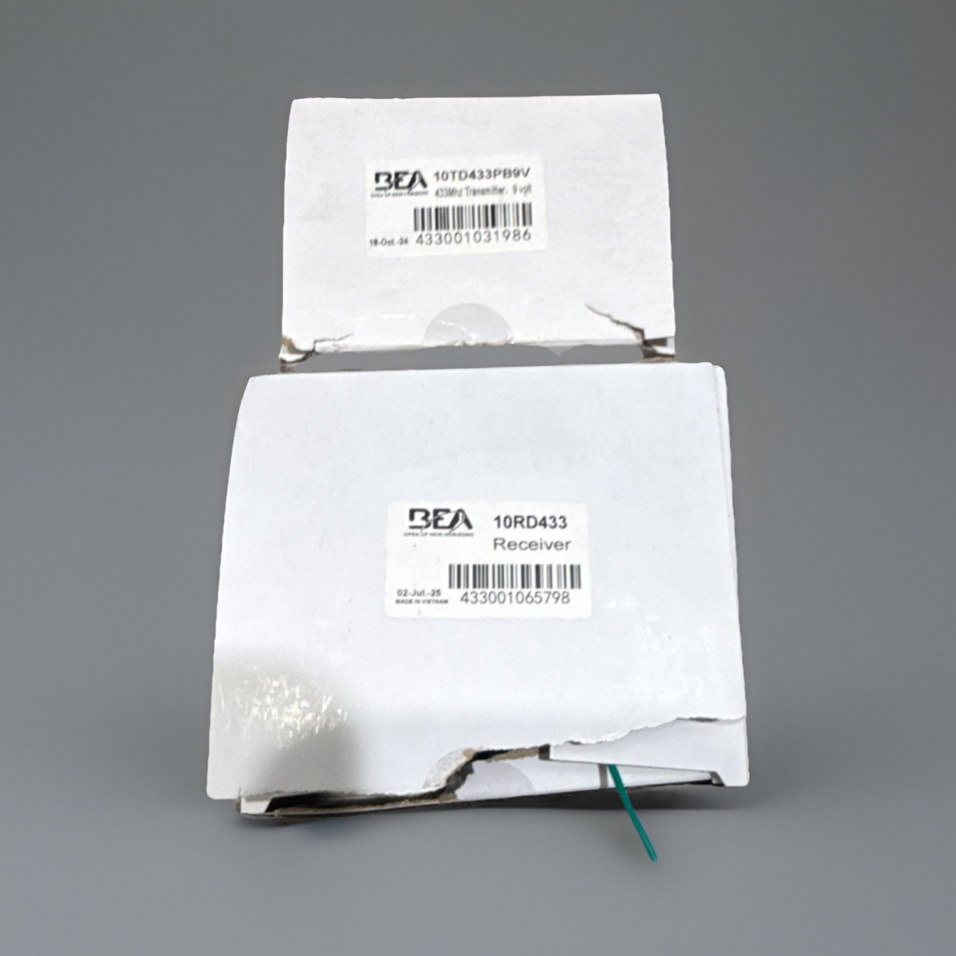 BEA 10RD433 Receiver & 10TD433PB9V Transmitter Access Control Equipment
