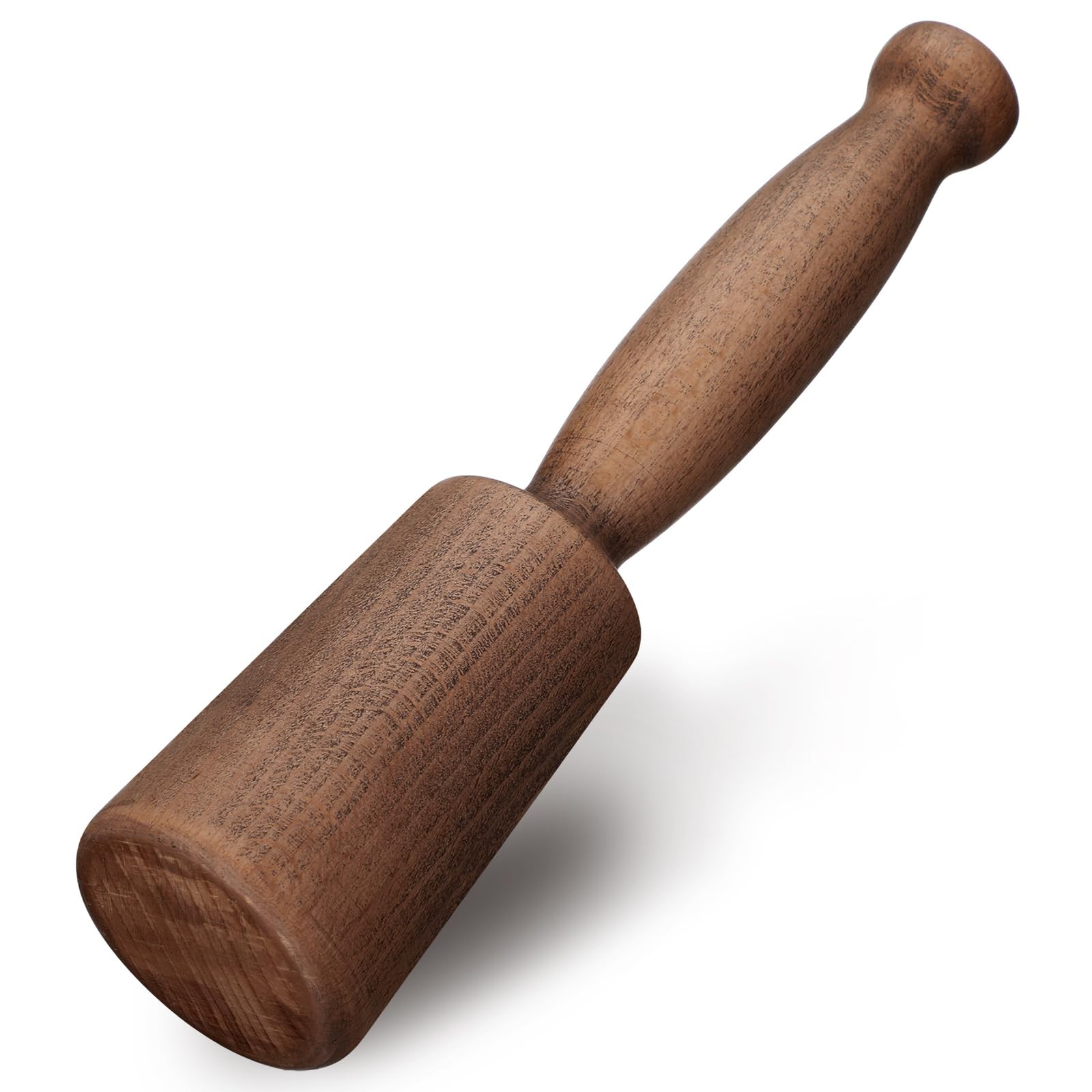 Round Turned 9 oz Wood Mallet Beech 10'' Wooden Carving Mallet Solid Woodwork...