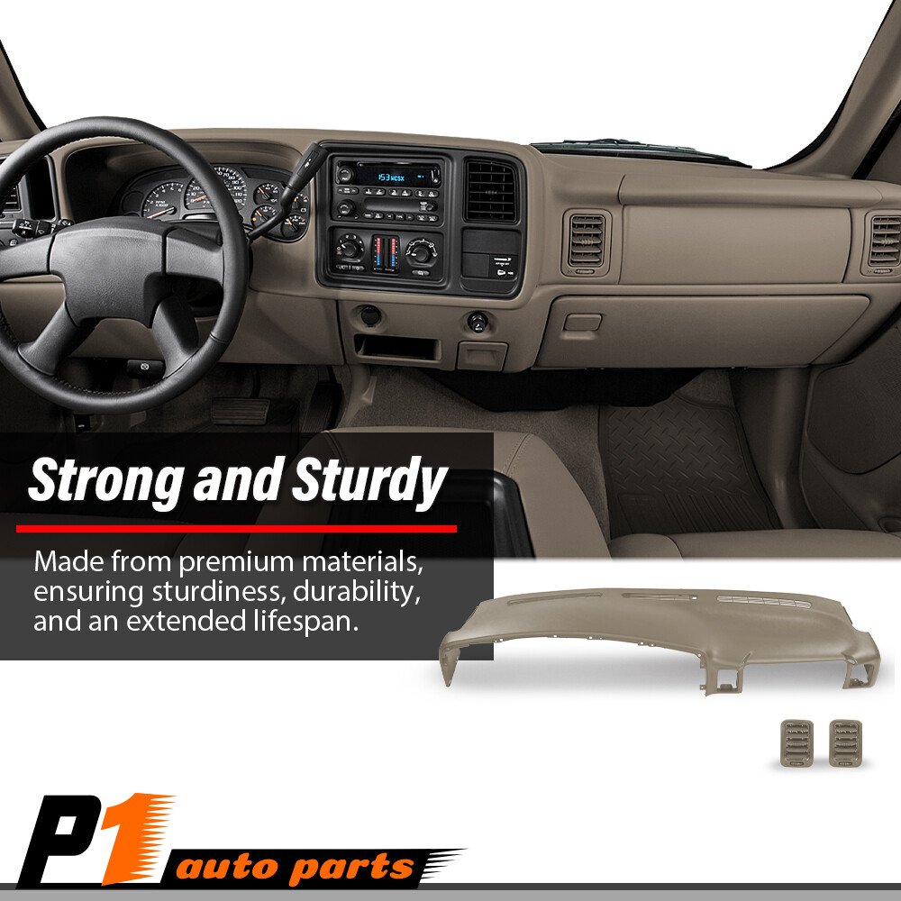 Fits 99-06 Chevy Silverado Sierra Molded Snap-On Dash Cap Board