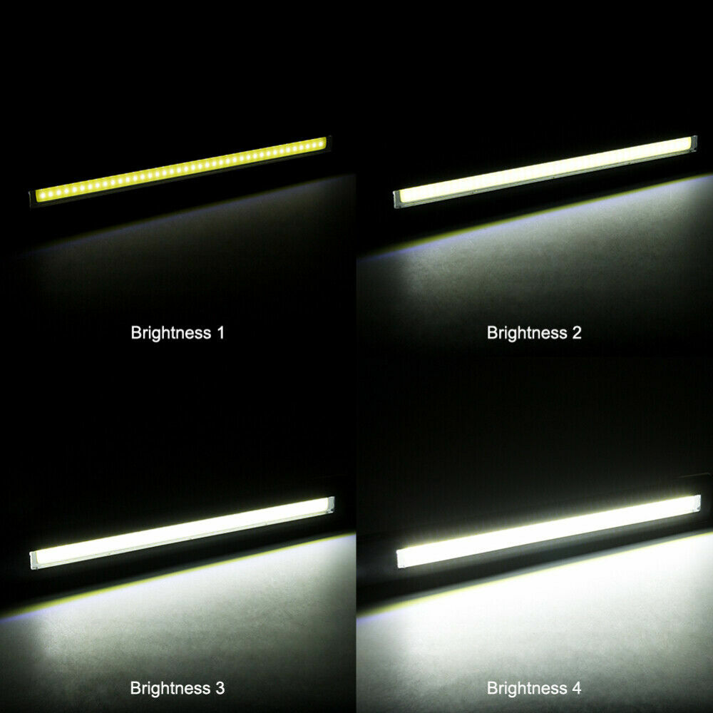 2x Rechargeable COB LED Slim Worklight Flashlight Magnetic Inspection Flashlight