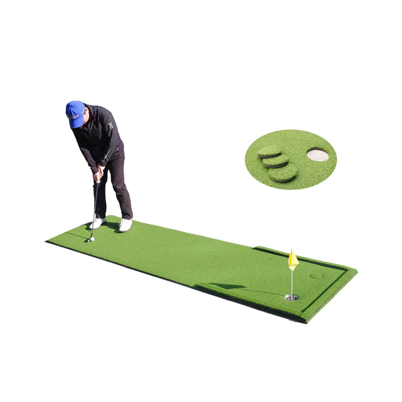 Putting Green Outdoor for Golf Practice Putting Matt for Indoors 3'X9'