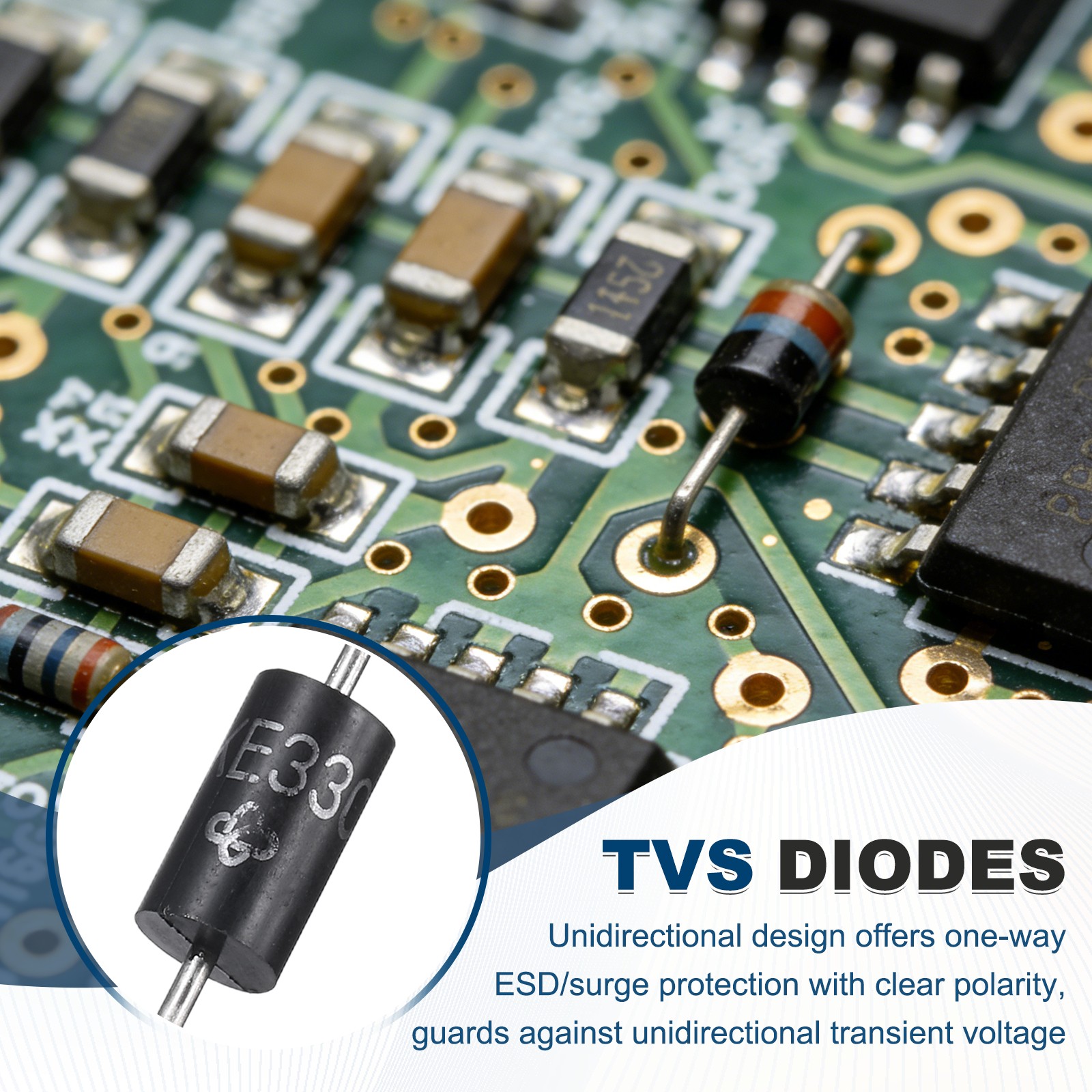 10Pcs Transient Suppression Diodes 1.5KE33CA DO-201AD Bidirectional Channel