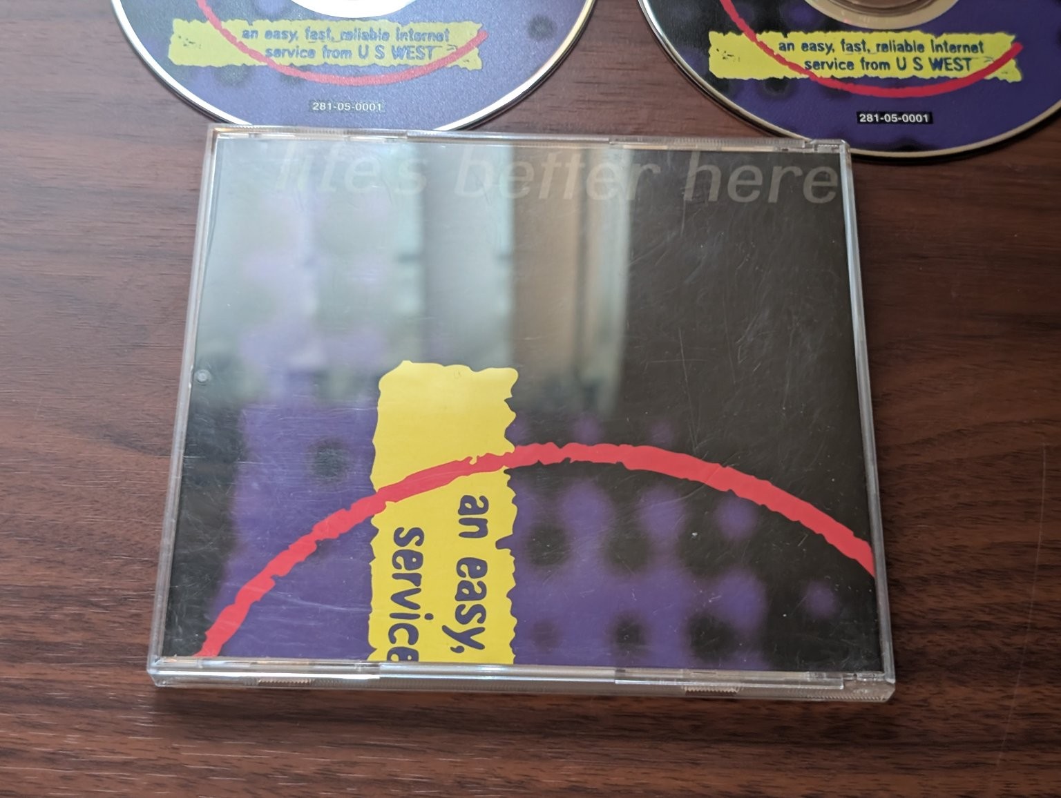 USWEST .net Internet Service Software Lot CD-ROM 2 Discs & Case