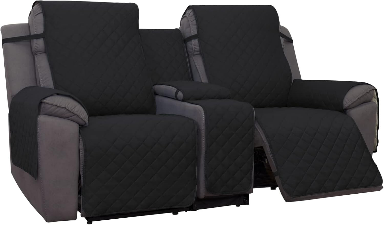 Water Resistant Reversible Loveseat Recliner Cover - Non Slip Furniture Protecto