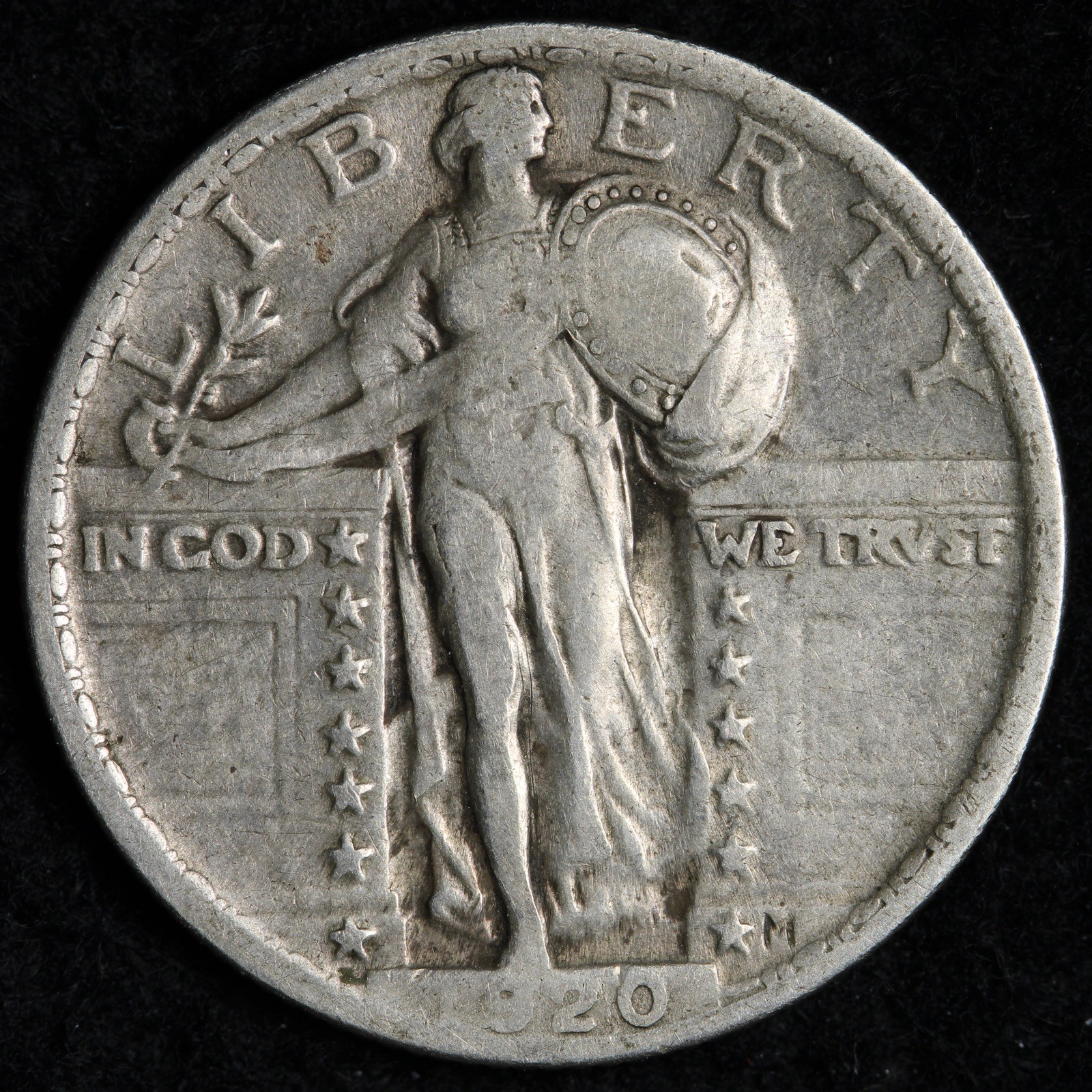 1920 Standing Liberty Silver Quarter XF E341 ZAQHF