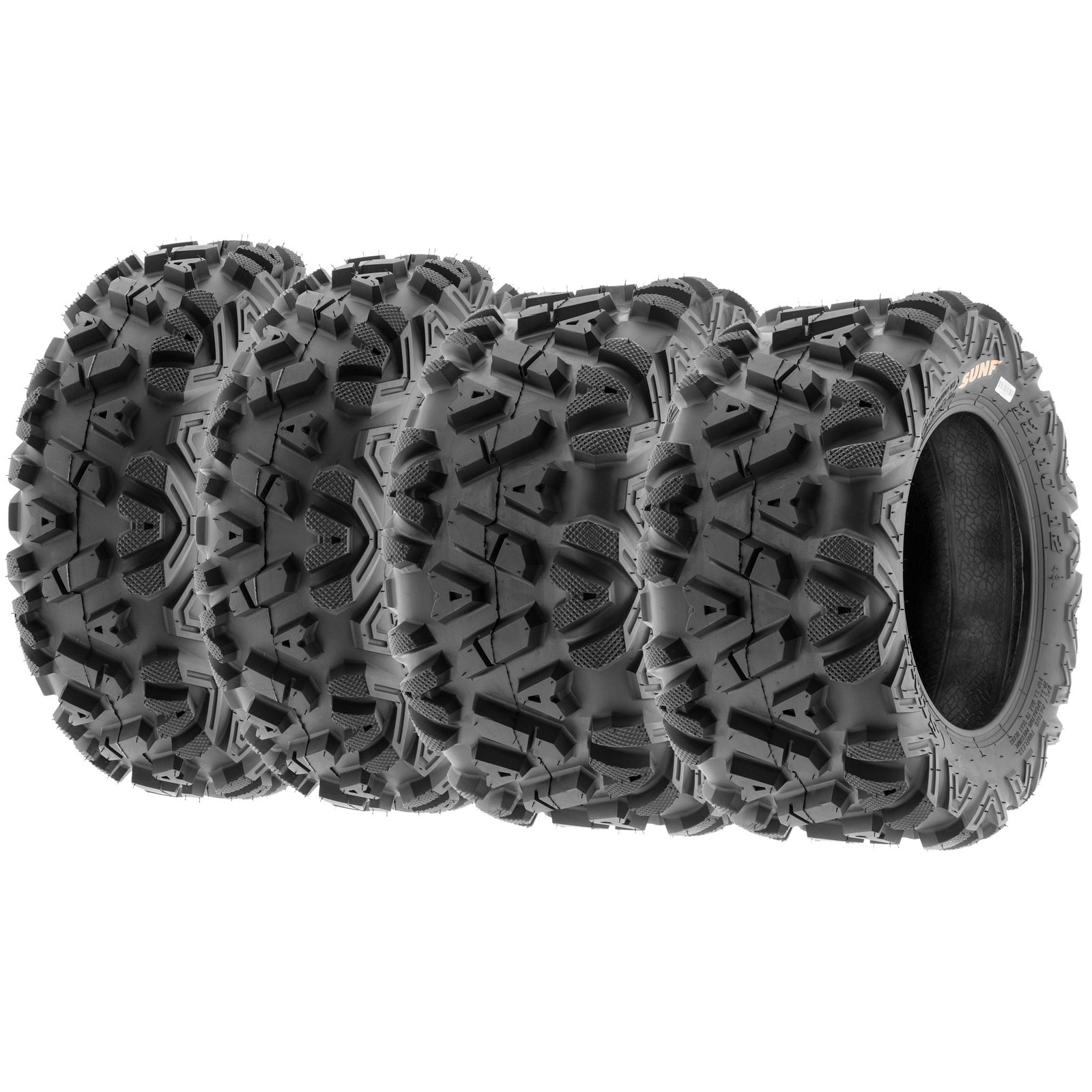 SunF 25x8-12 & 25x11-10 Replacement ATV UTV SxS 6 Ply Tires A033 |Set of 4