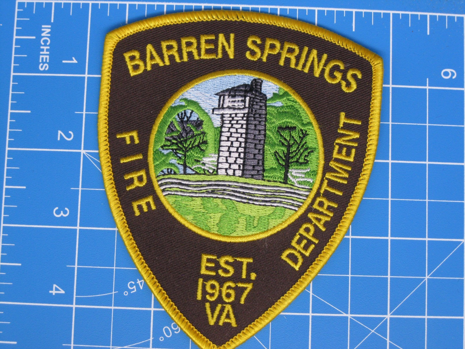Barren Springs Virginia Fire Department patch