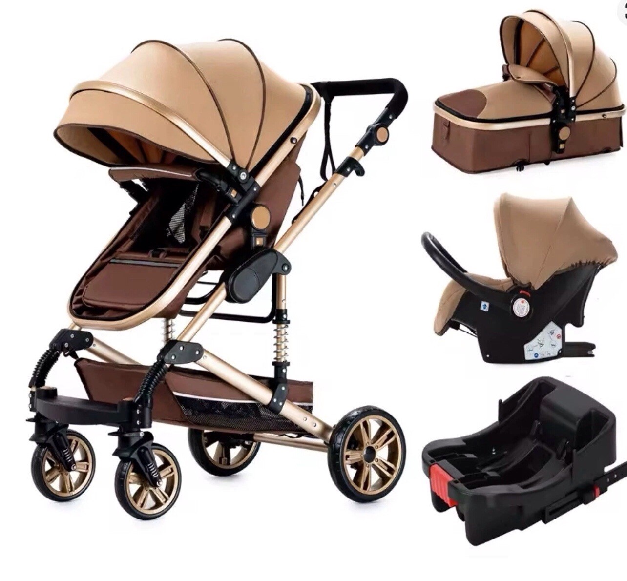 Baby Stroller Combo Car Seat, Baby Travel System,Standard Reversible BG 3 in 1