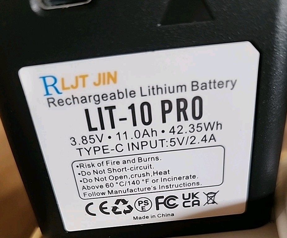 LIT-10Pro 10500mAh Cellular Trail Camera Replacement Battery for SPYPOINT LIT...