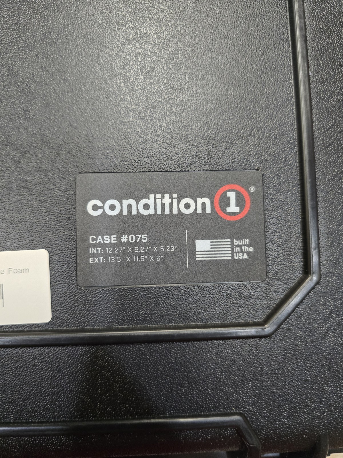 Condition 1 Case 14" #075 Pluckable Foam
