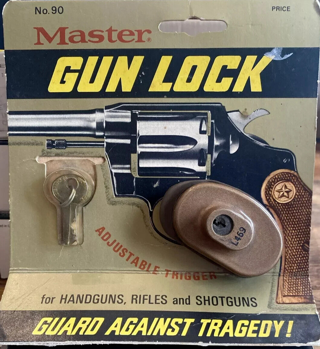 2X Master Lock No. 90 Gun Trigger Lock for Rifle Shotgun Handgun w/2 Keys ~ New!