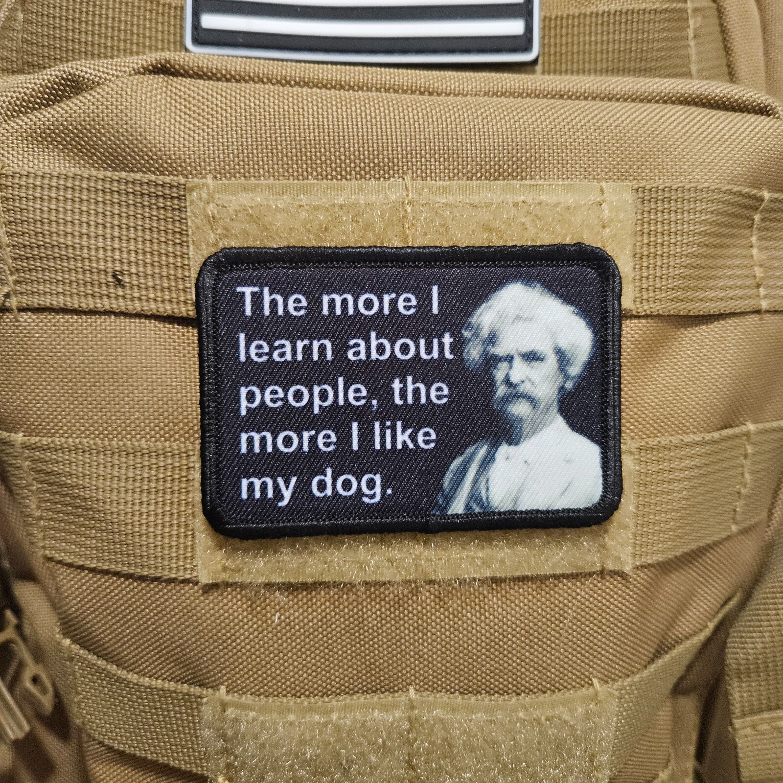 The more I learn about people, the more I like my do 2"x3" hook & loop patch