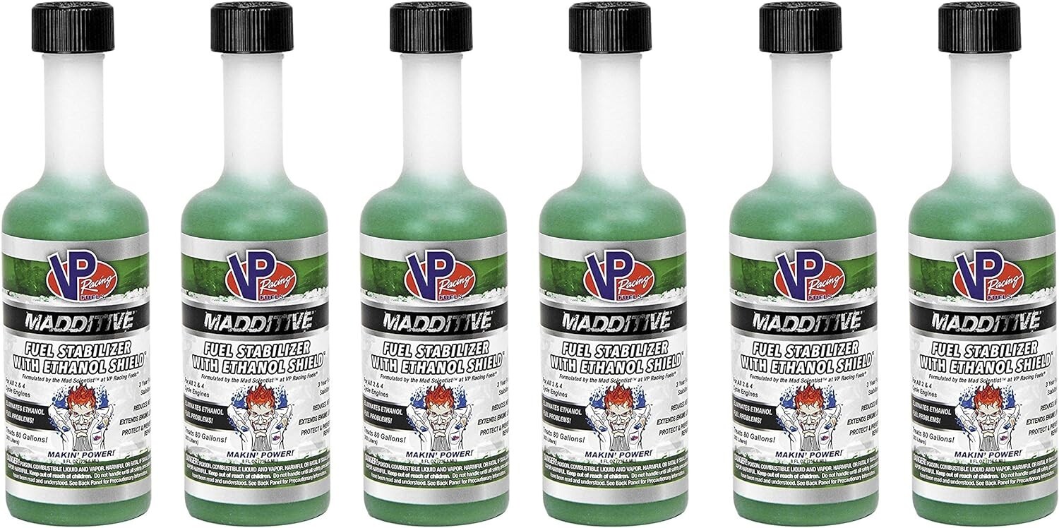 VP Racing 2815, Madditive Fuel Stabilizer with Ethanol Armor - 8 Ounce, Pack of