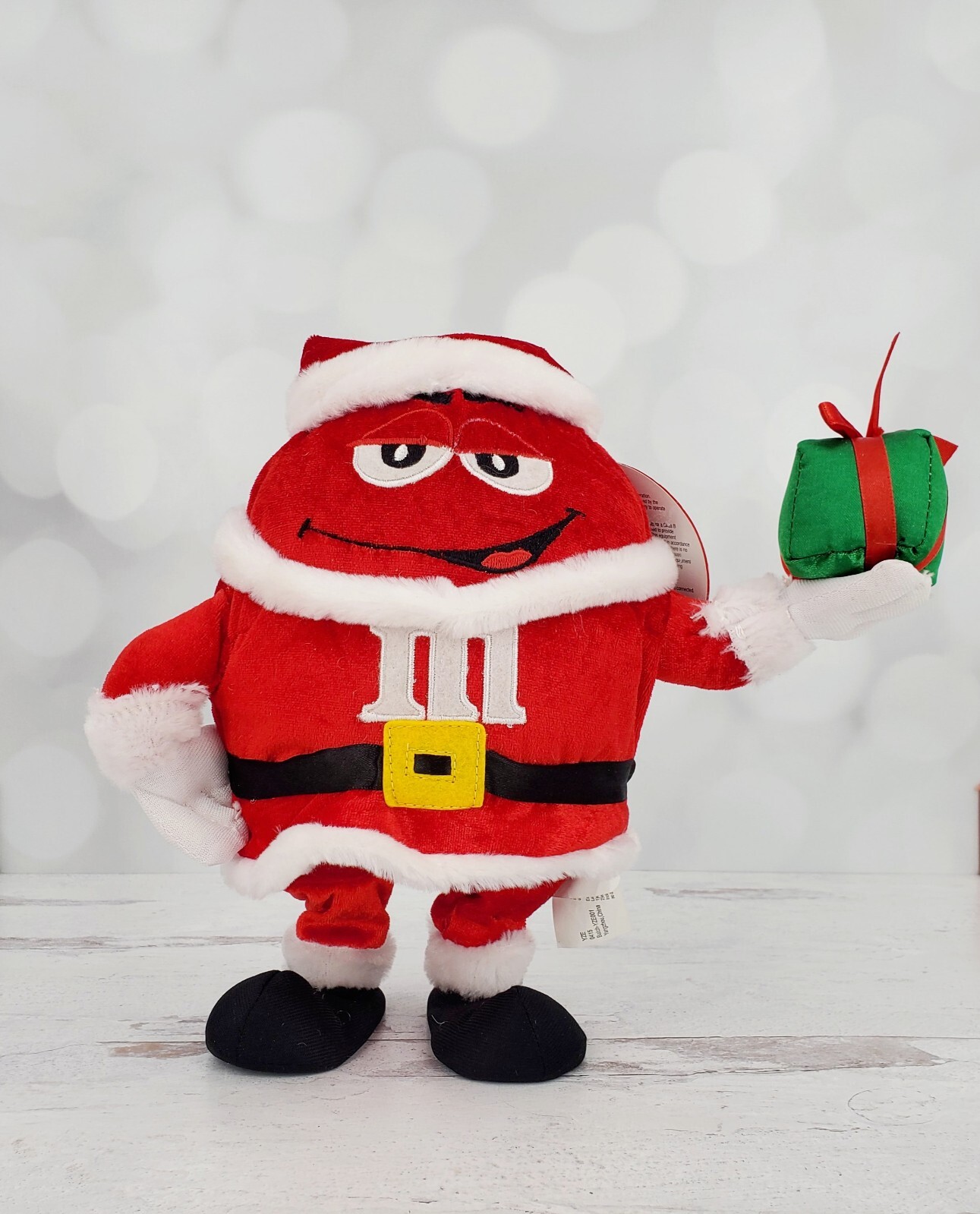 2015 Gemmy Red Plush M&M Animated Side Stepper "I'm Sexy & I Know It" Plush