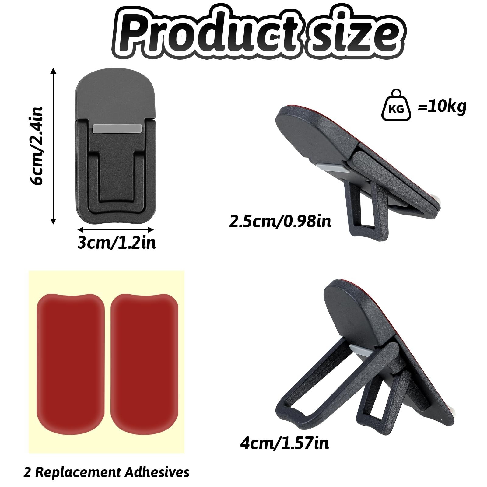 Bewudy 2 Pcs Portable Keyboard Riser, Dual Tilt Angle Adjustment Foldable Lap...