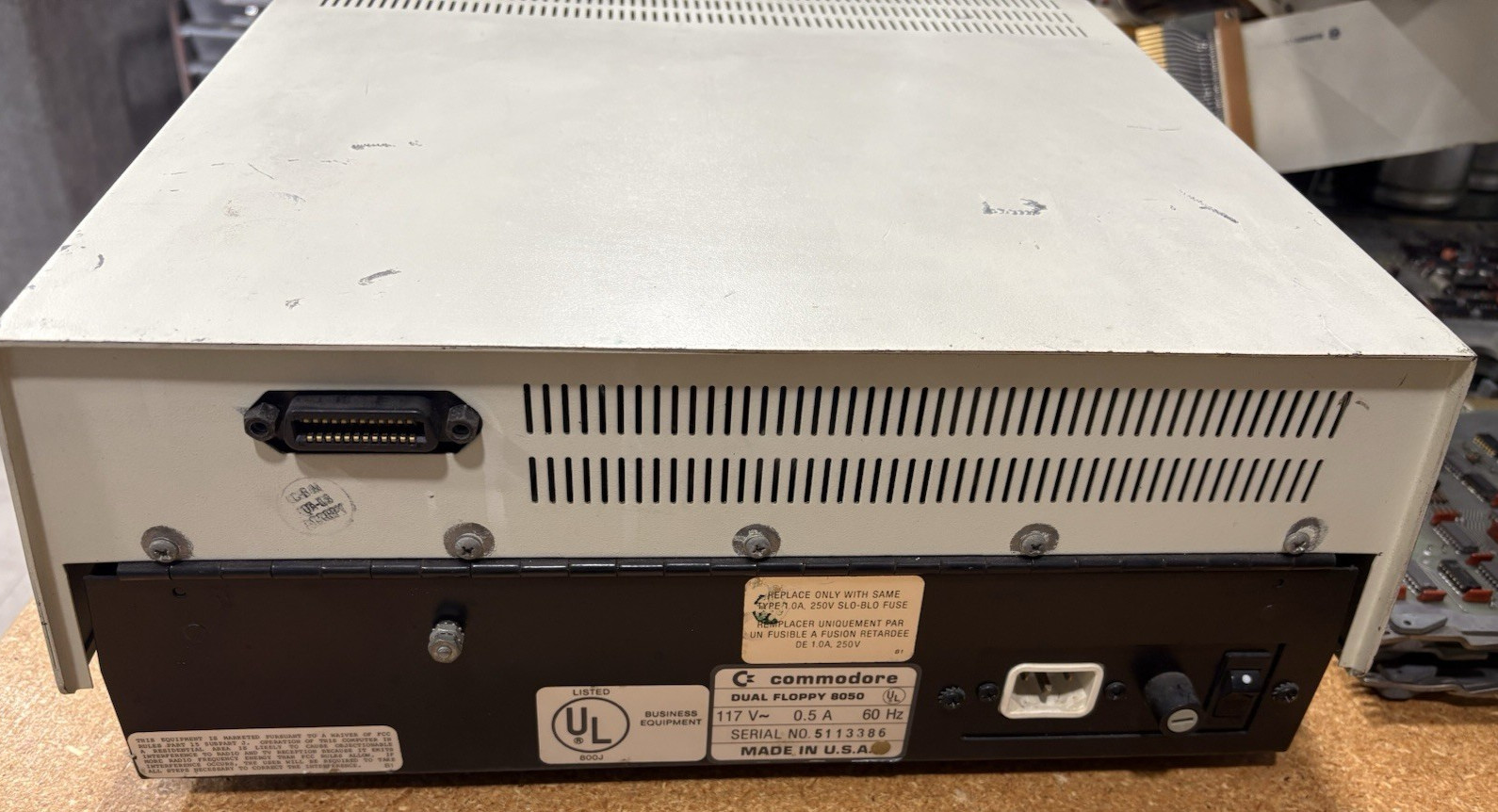 Commodore CBM 8050 Dual Floppy Disk Drive ***Powers on, with Manual***