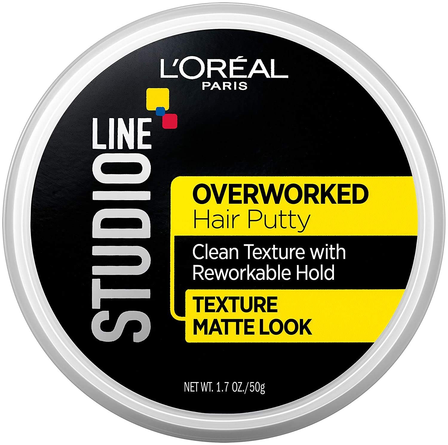 L'Oreal Paris Studio Line Overworked Hair Putty Texturizing Matte Paste 1.7 oz