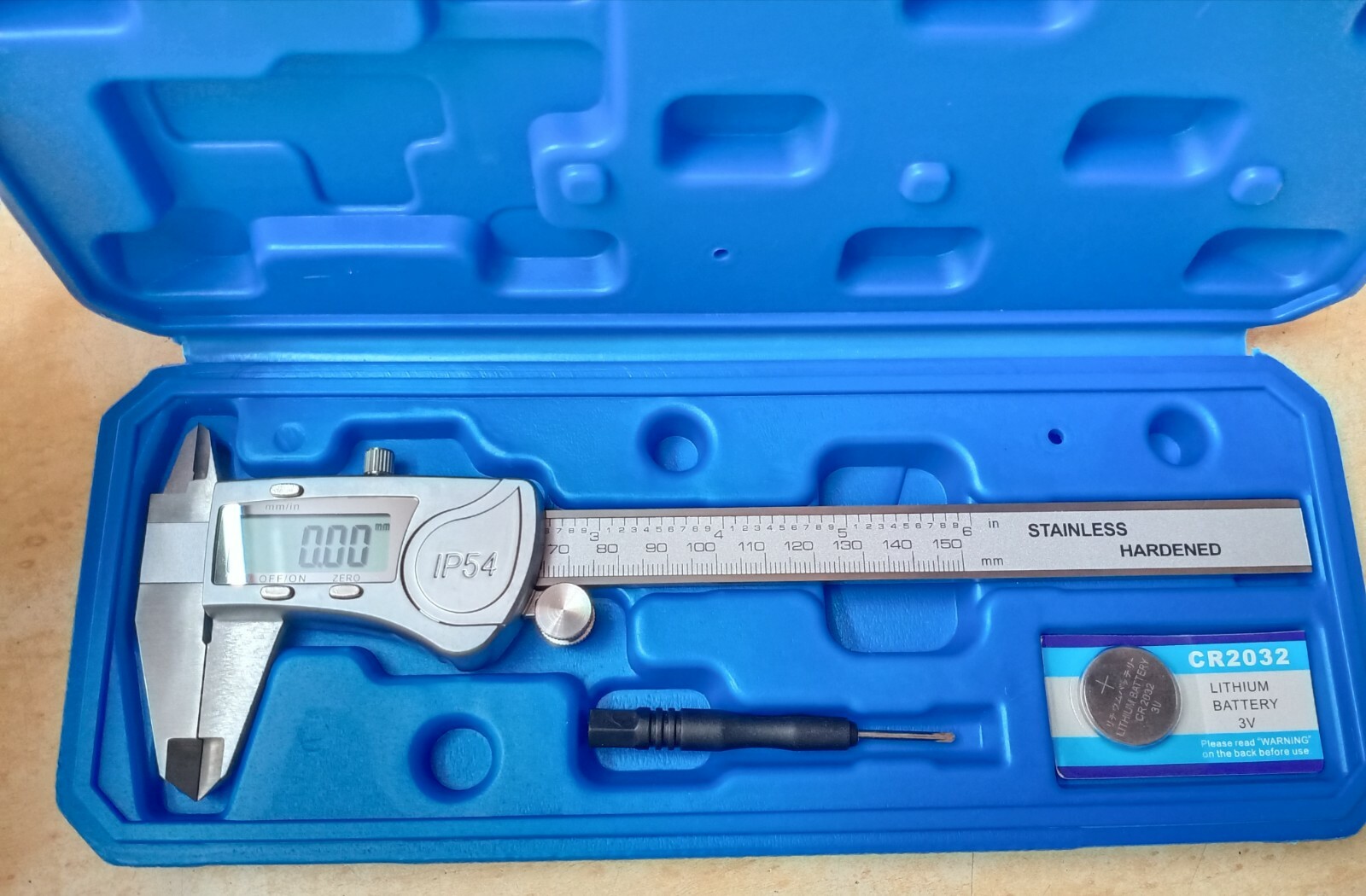 TOP 150mm LCD Electronic Digital Gauge Vernier Caliper Stainless Steel Ruler