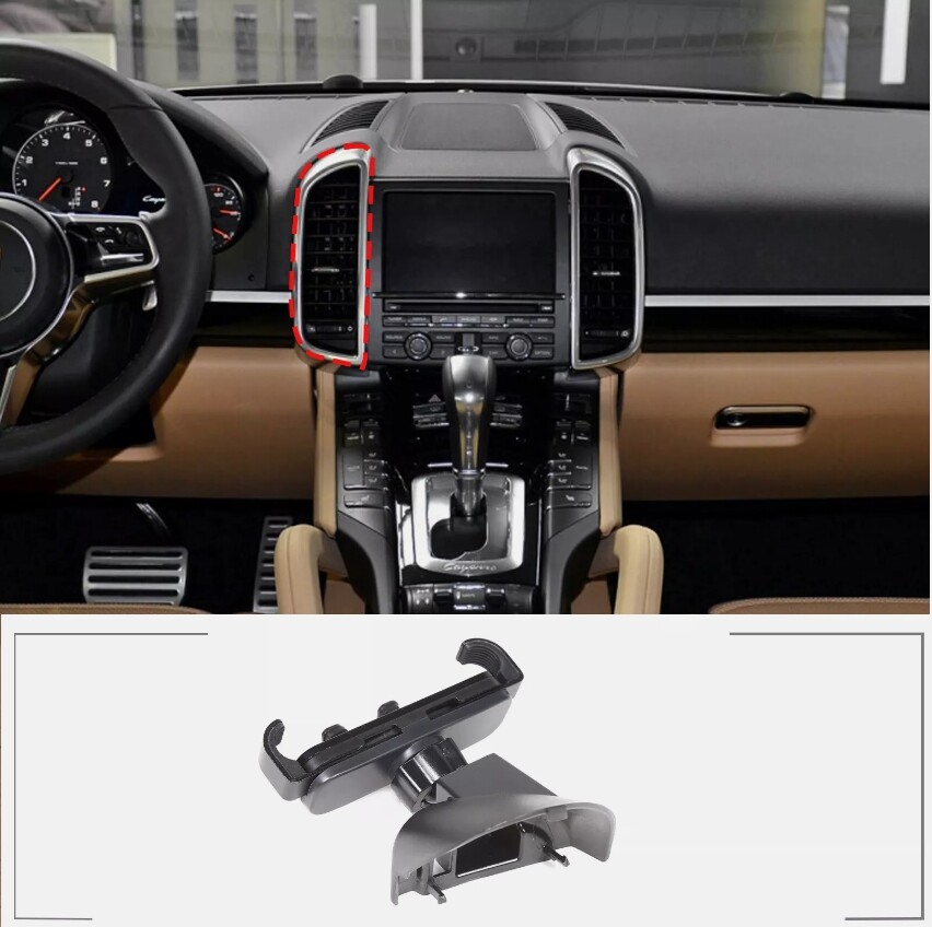 Center Air Vent Mount Cell Phone Holder Stand for Porsche Cayenne 2010-2015