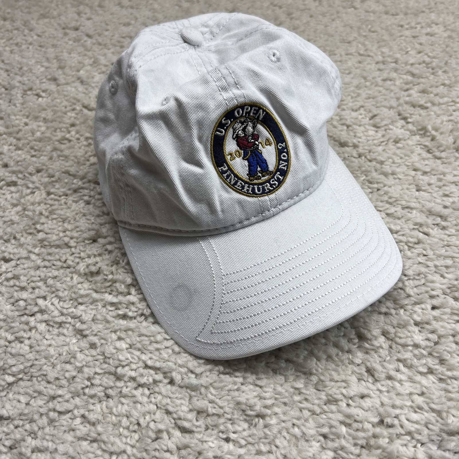 US Open Hat Cap Strap Back White 2014 Pinehurst No. 2 Golf USGA Mens New Era
