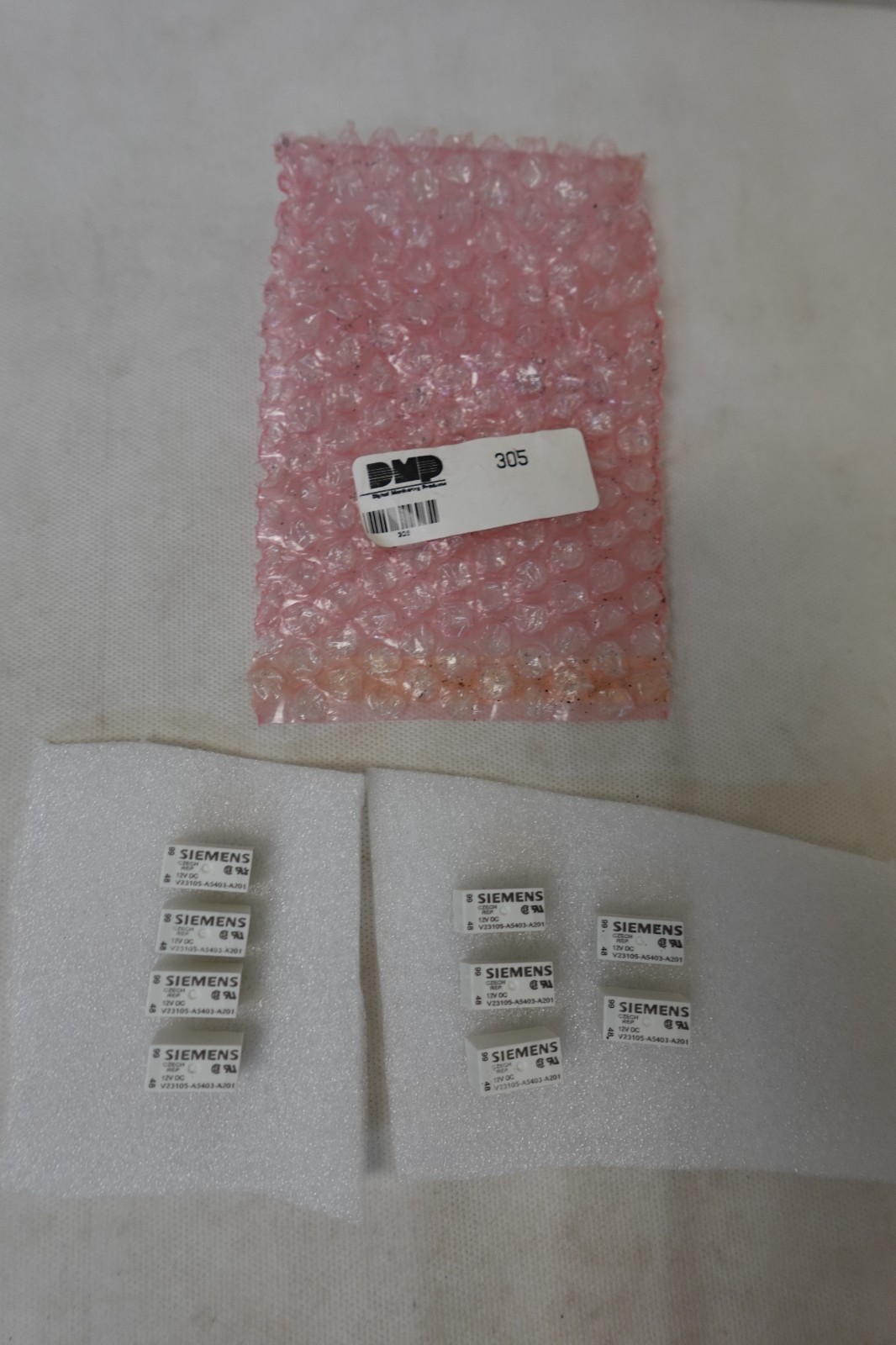 (9) DMP Security Alarm System 305 Plug-In Output Relay - NOS
