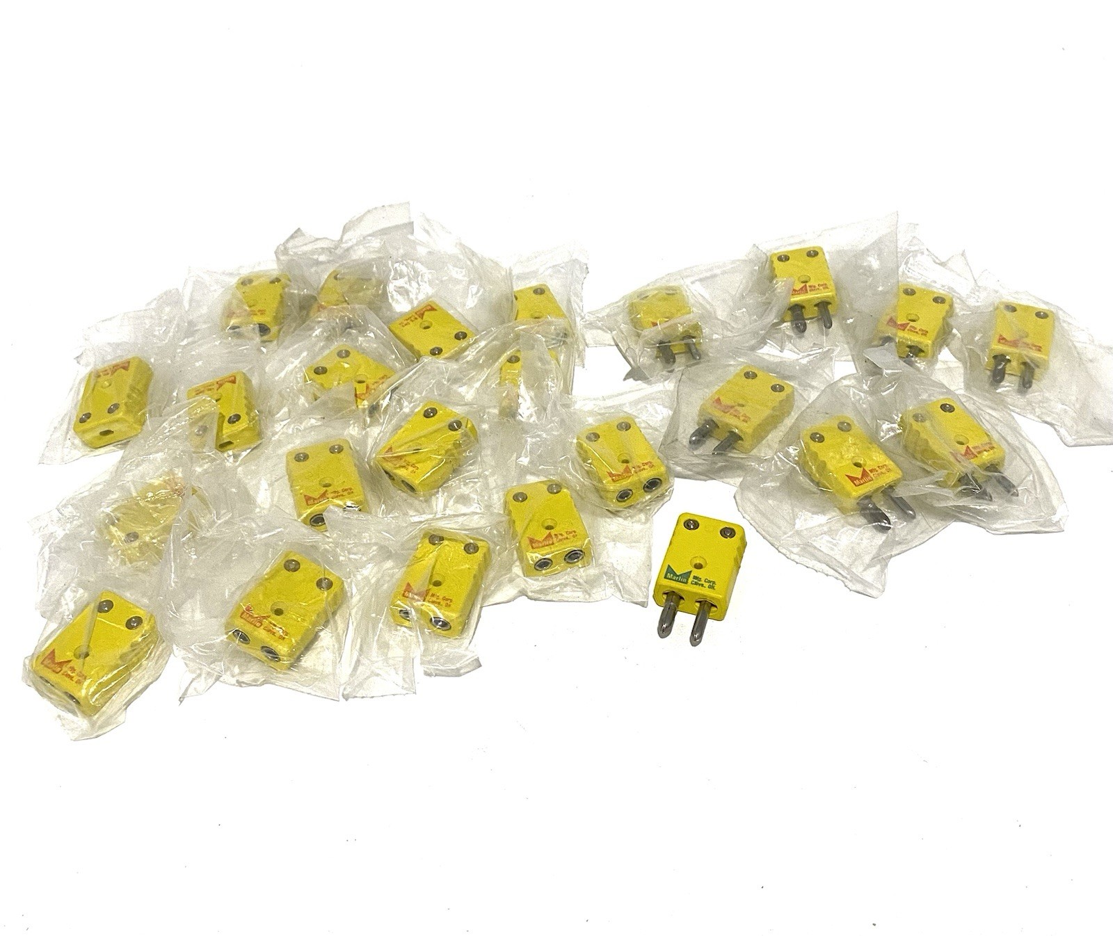Lot Of 24 Marlin 1060 Thermocouple K Type Jab Connectors 16-female 8-male Yellow