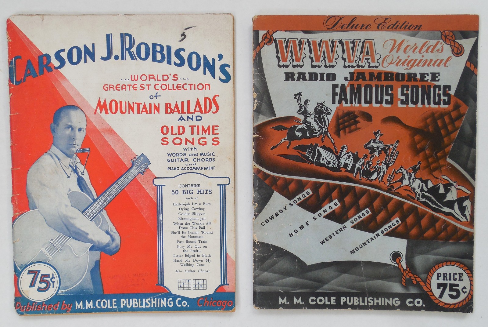 CARSON J ROBINSON COLLECTION MOUNTAIN BALLARDS WWVA RADIO JAMBOREE MUSIC SONBOOK