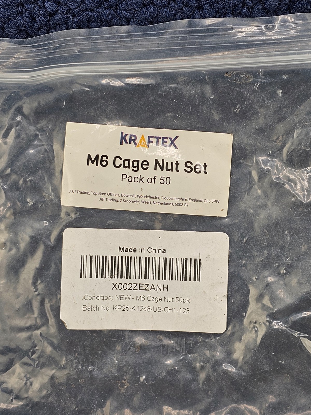(QTY 50) KRAFTEX M6 Cage Nut For Network and Server Rack Accessories