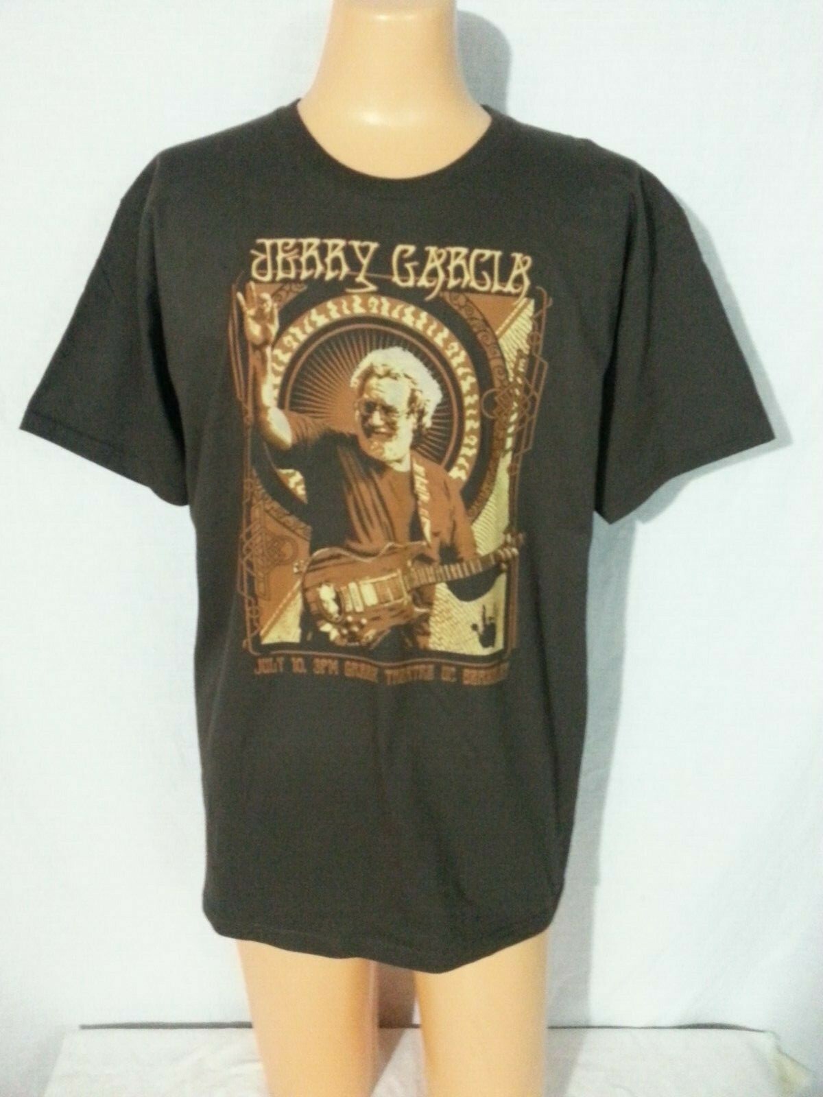 NWOT Grateful Dead Jerry Garcia Tee-Shirt Brown Greek Theater Limited XXL
