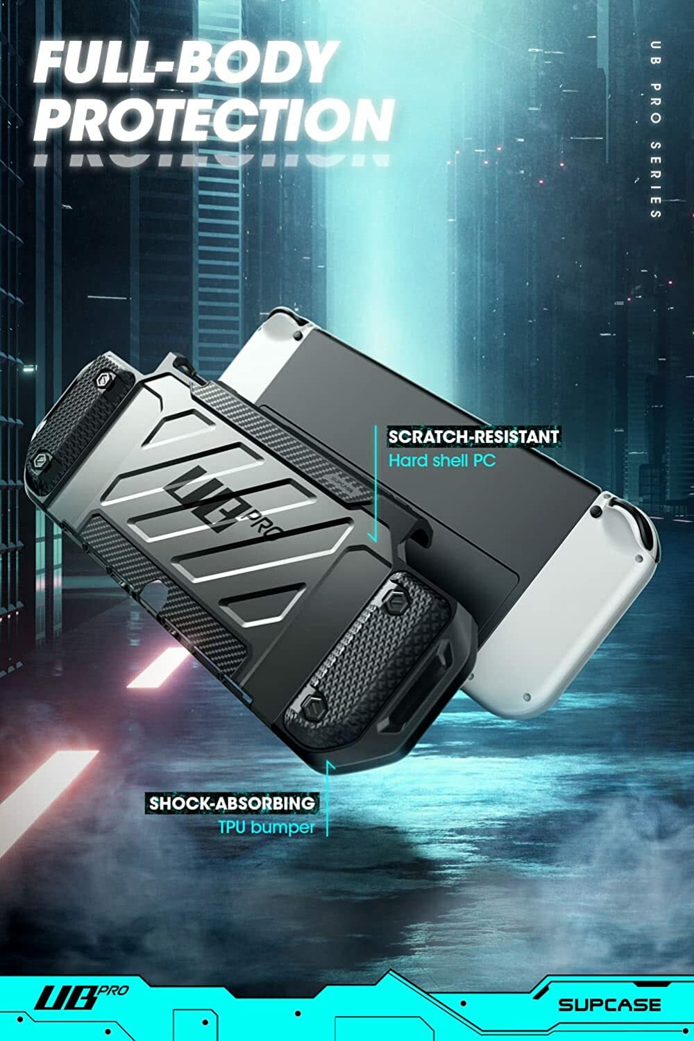 [Military-Grade Protection] SUPCASE for Nintendo Switch OLED Shockproof Cover