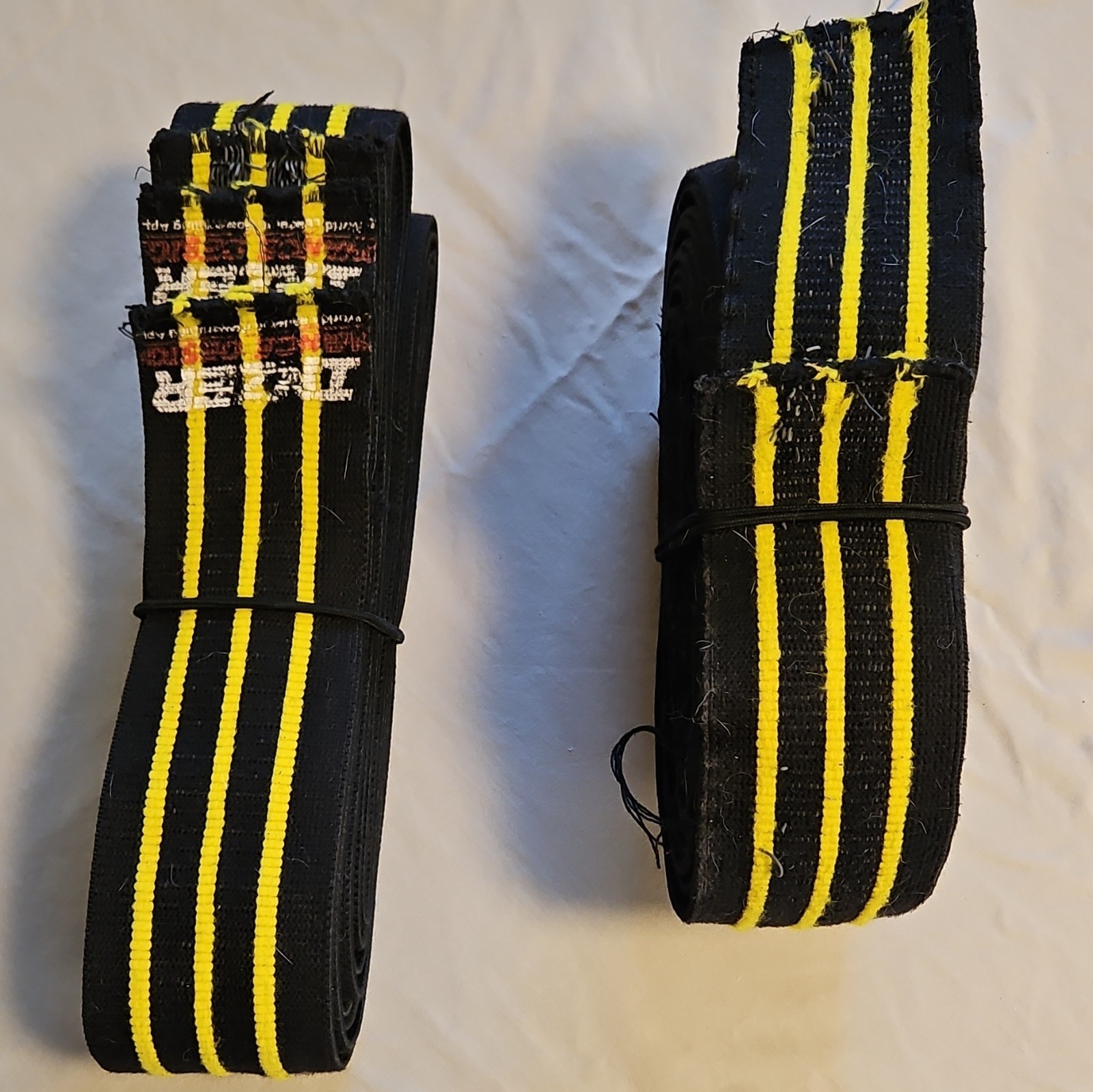 Inzer 3 meter Gripper Knee Wraps - 2 sets, one used training set and 1 meet set