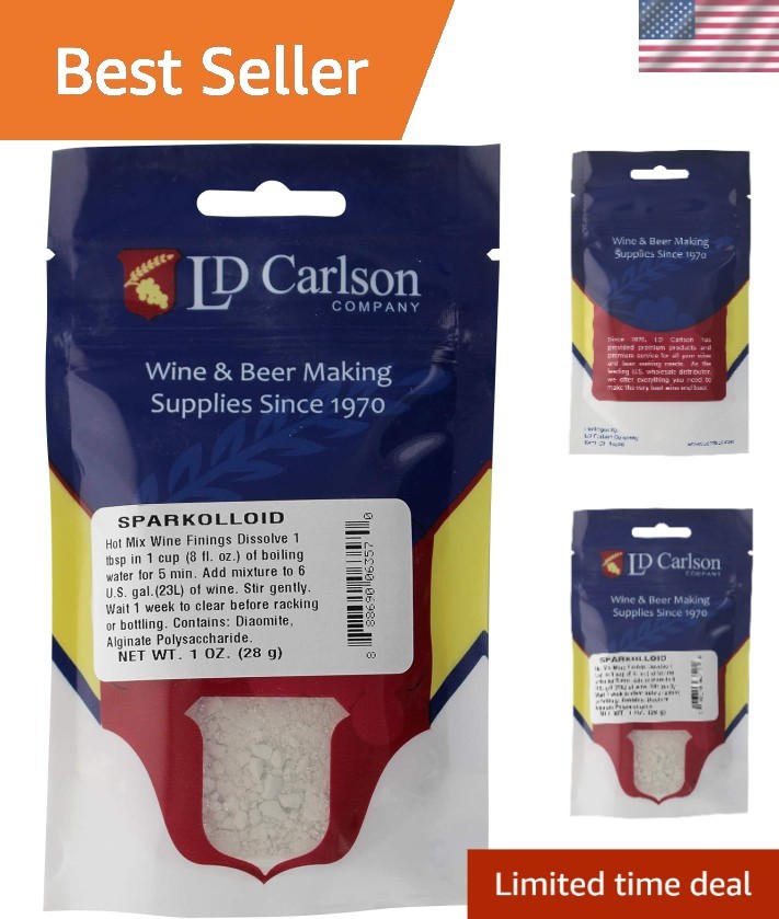 Achieve Crystal Clear Wines with Sparkolloid Powder 1 oz. - Simple and Effective