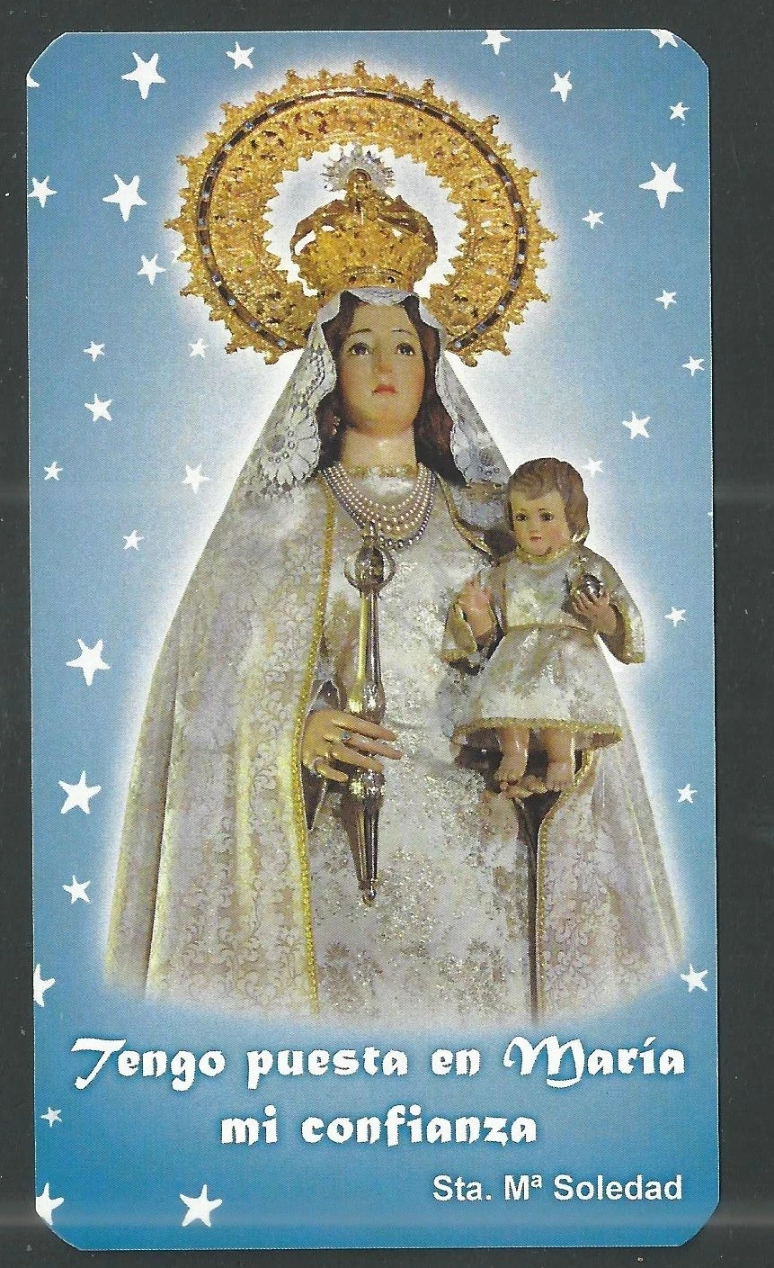 Holy card de la Virgin santino image pieuses estampa