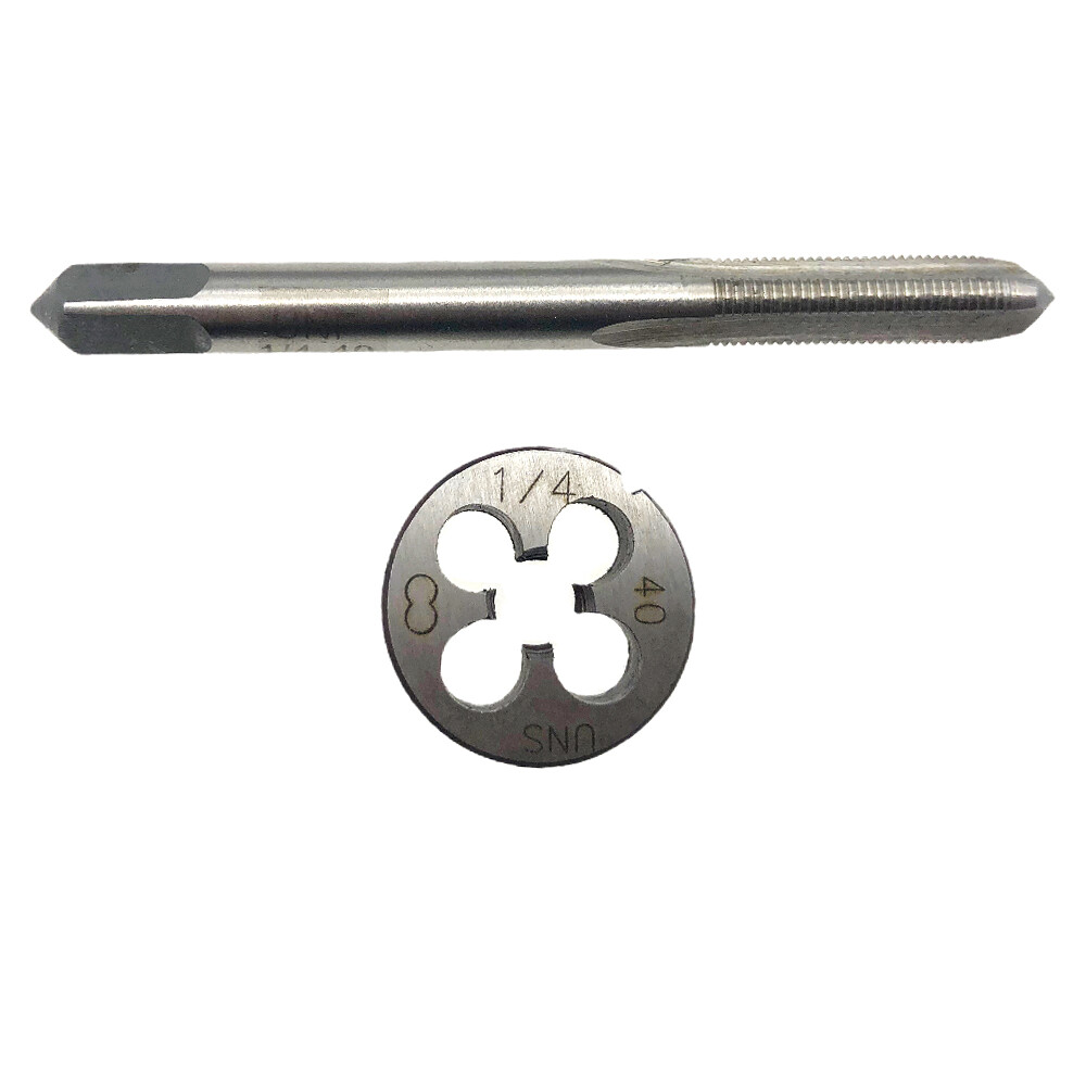 USA 1/4-40 UNF Tap & Die Set Right Hand 1/4 - 40 Thread Tap Die Hand RH HSS New